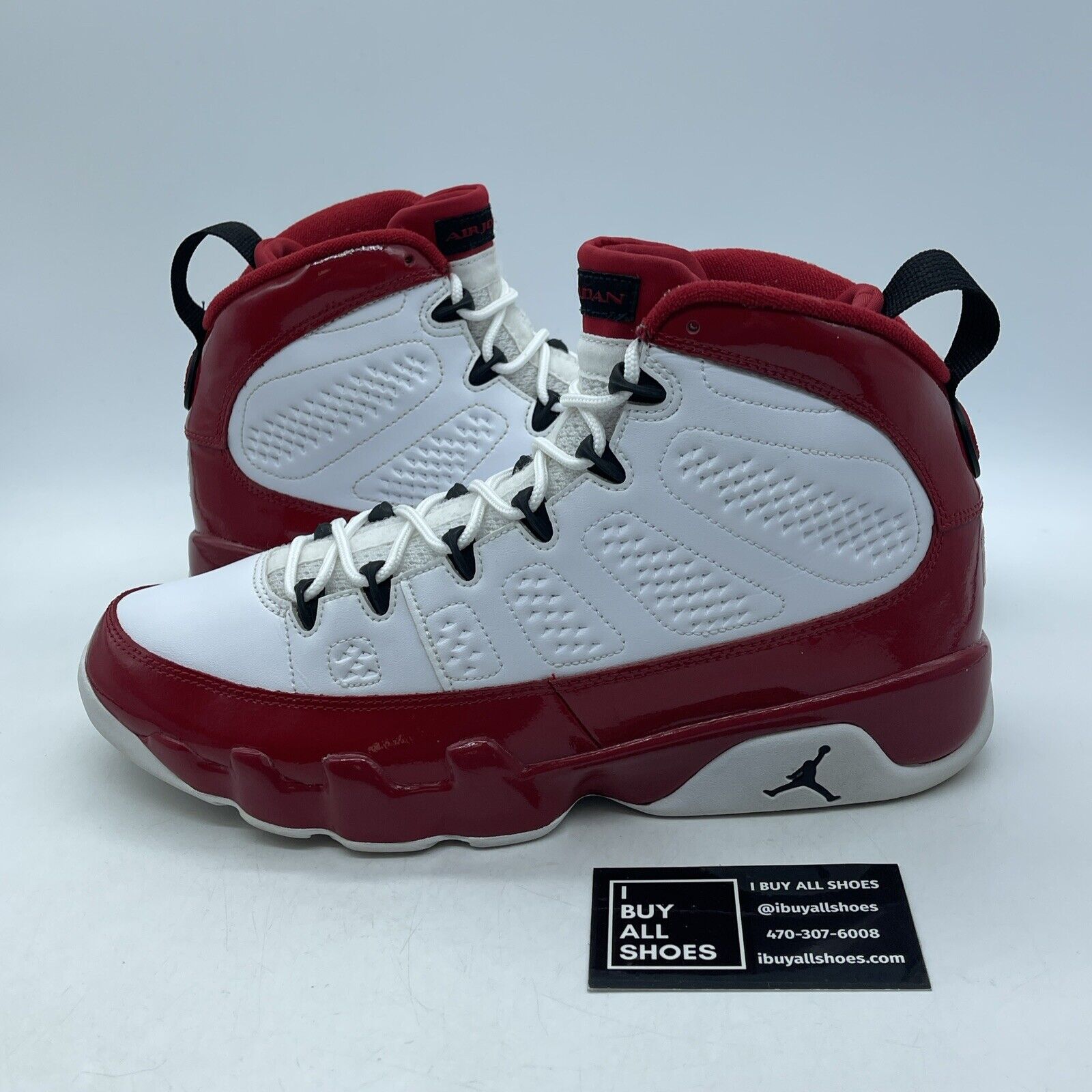Size 10.5 - Air Jordan 9 Retro Gym Red Black White Leather (302370-160)