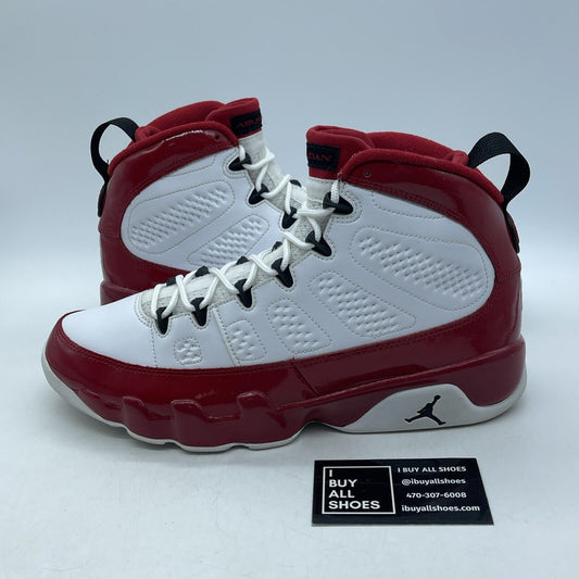 Size 10.5 - Air Jordan 9 Retro Gym Red Black White Leather (302370-160)