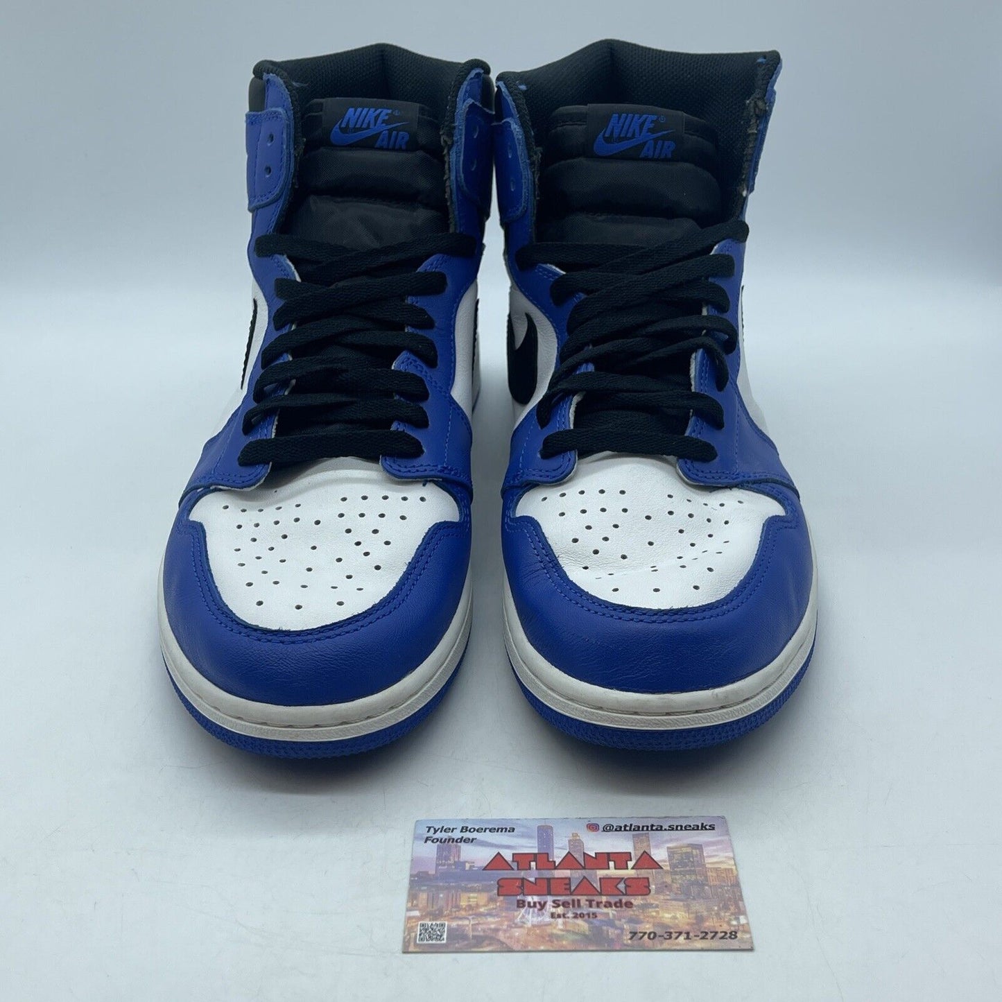 Size 11.5 - Jordan 1 Retro High OG Game Royal 2018 Blue Black White (555088-403)