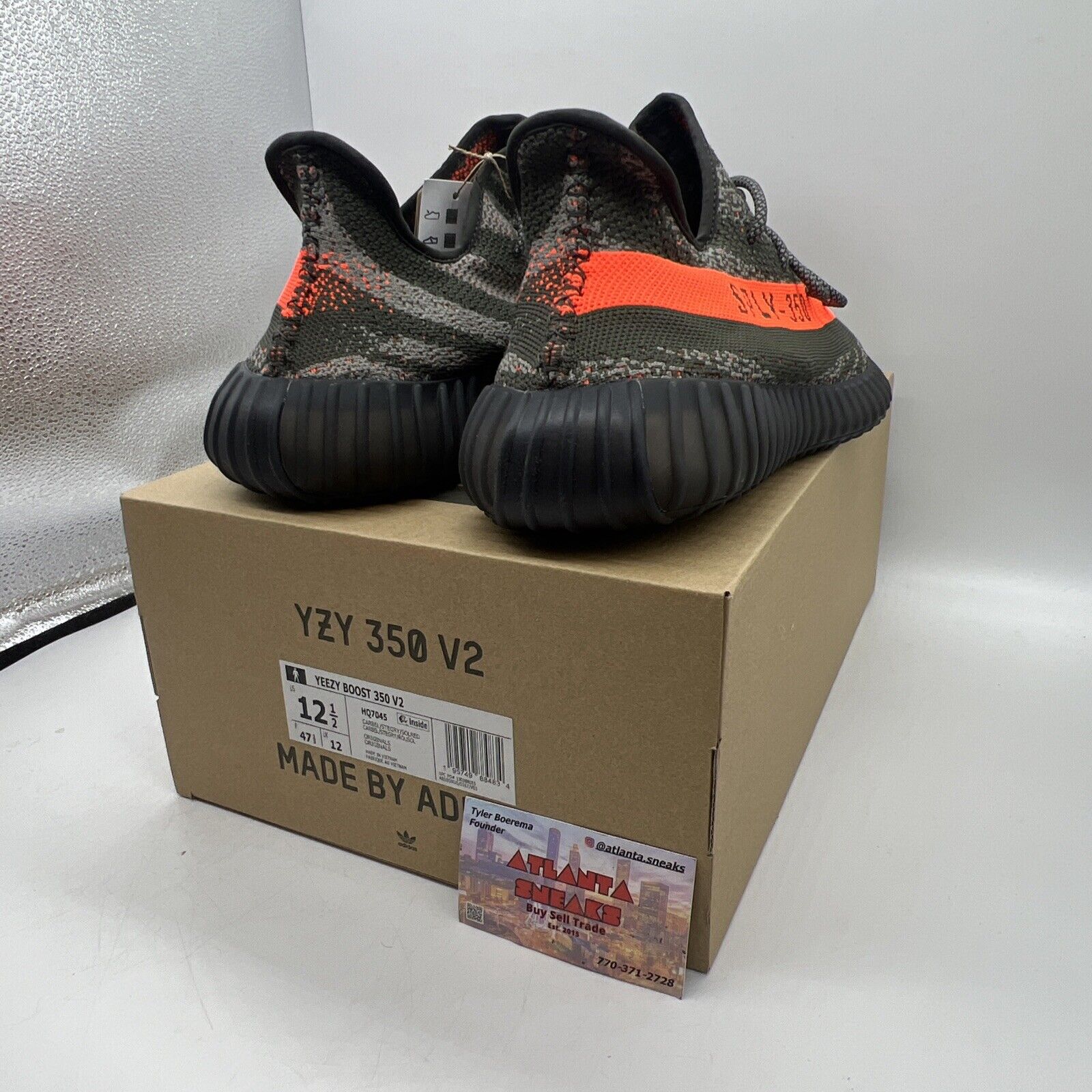 Size 12.5 - adidas Yeezy Boost 350 V2 Low Carbon Beluga