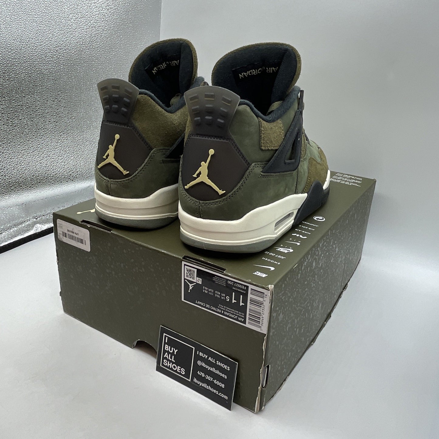 Size 11.5 - Air Jordan 4 SE Retro Low Craft Olive (FB9927-200)