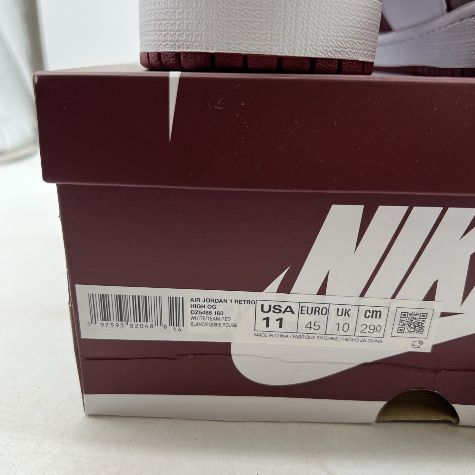 Size 11 - Air Jordan 1 Retro OG High Artisanal Red (DZ6485-160)
