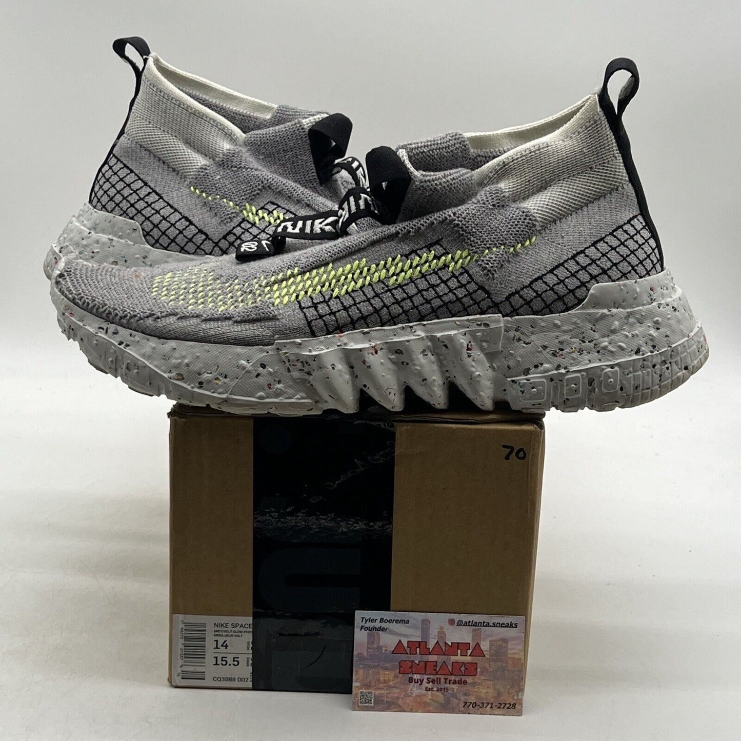 Size 14 - Nike Space Hippie 02 Grey Volt (CQ3988-002)