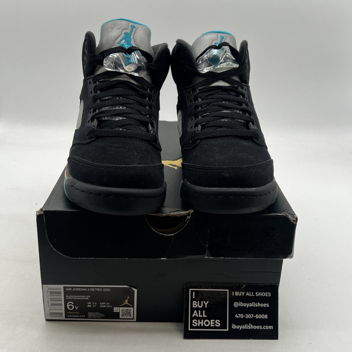 Size 6Y - Air Jordan 5 Retro Mid Aqua (440888-047)