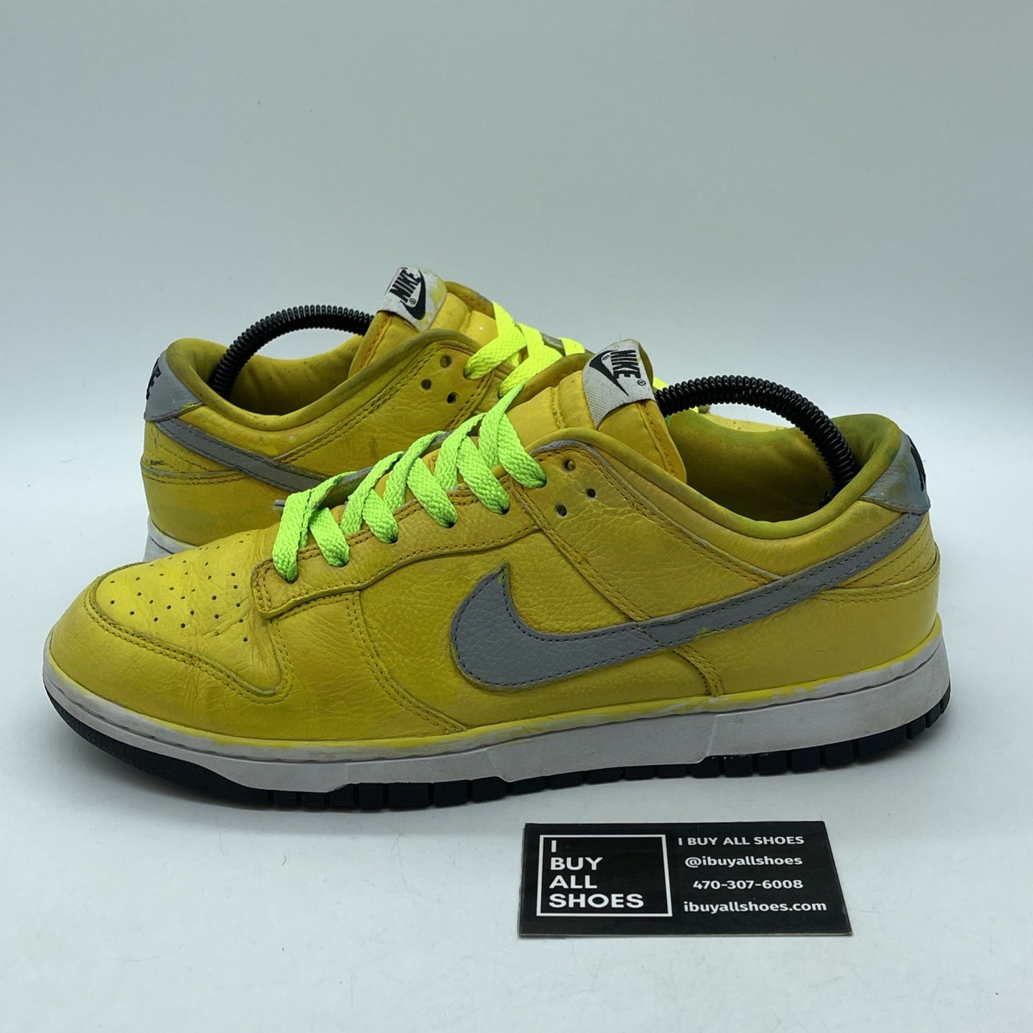 Size 10 - Nike Dunk Low Multicoloured Silver Yellow Leather (AH7979-992)