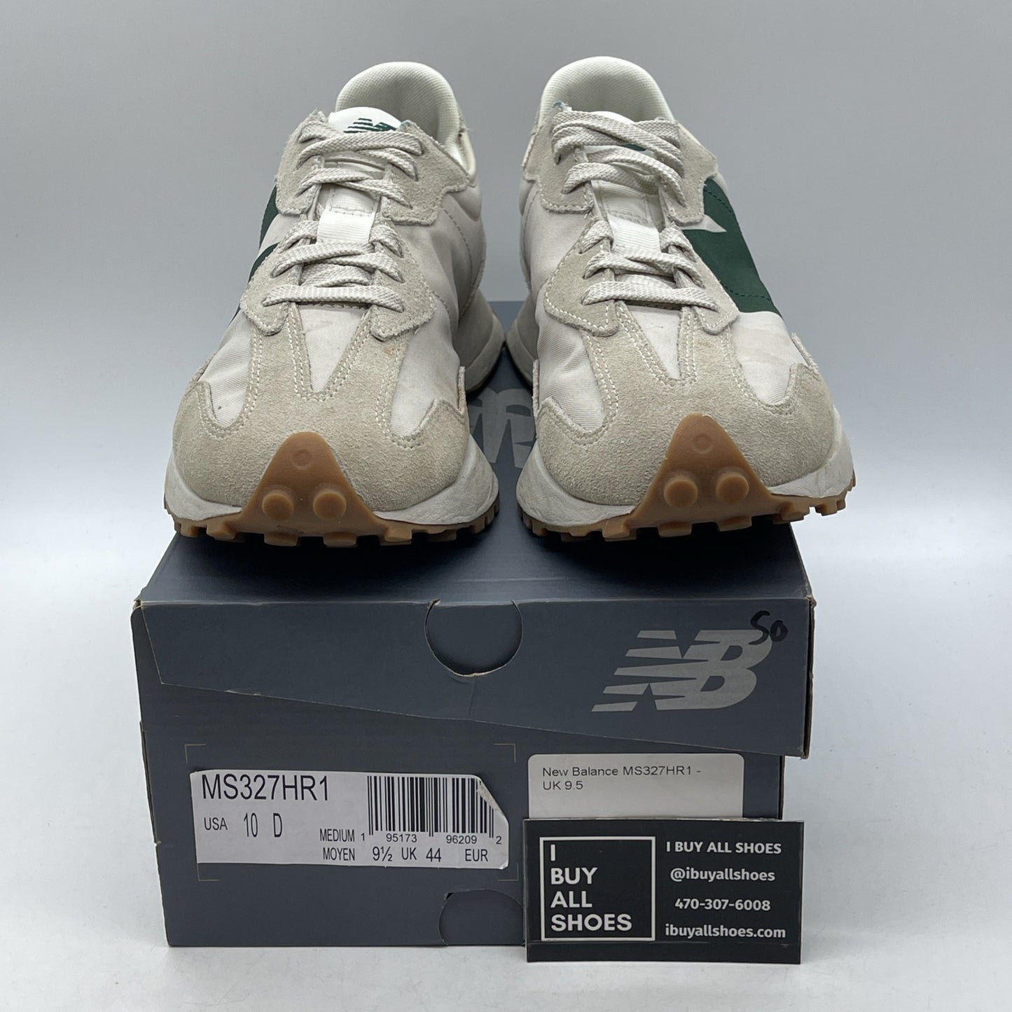 Size 10 - New Balance 327 Timberwolf Nightwatch Green (MS327HR1)