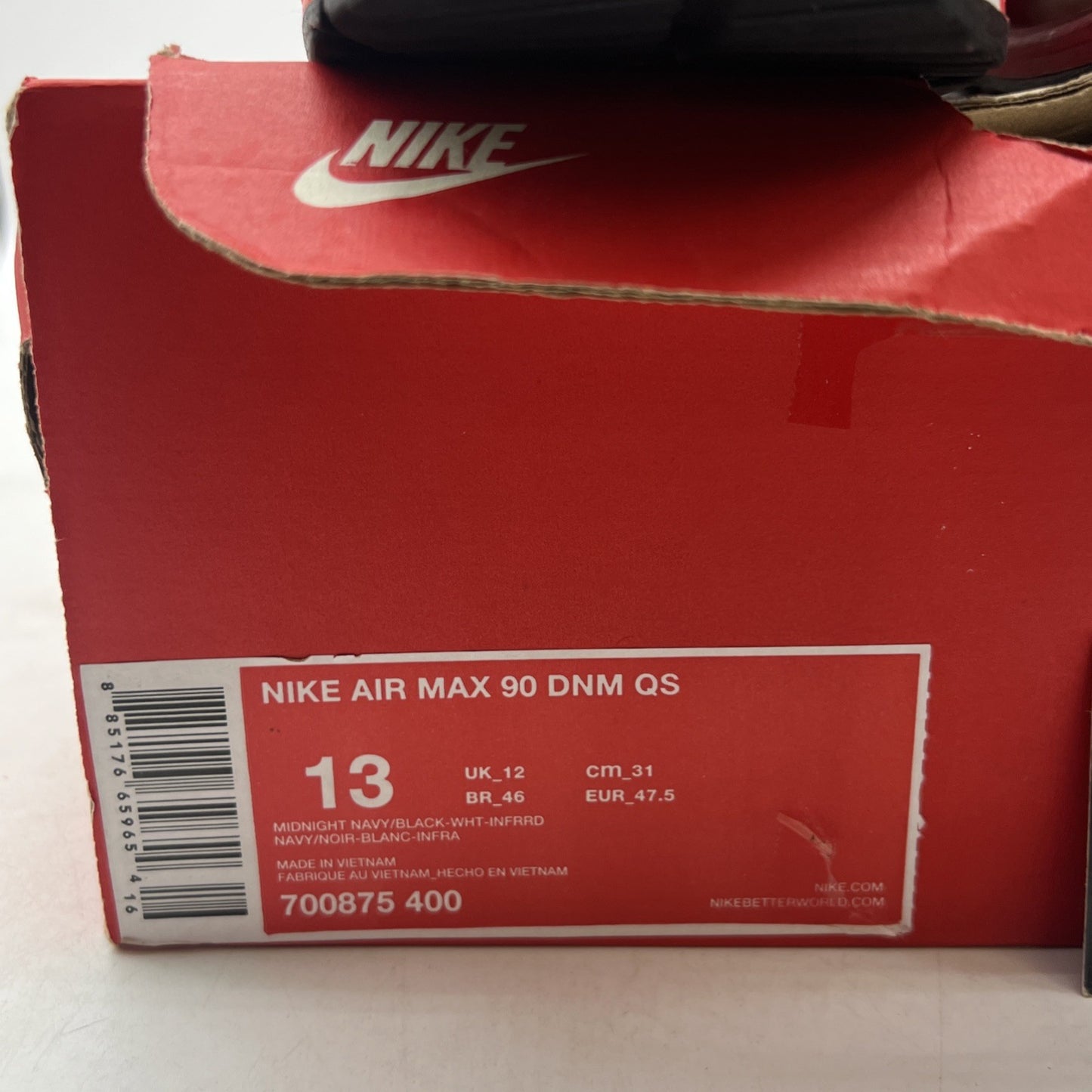 Size 13 - Nike Atmos x Air Max 90 QS Bleached Denim (700875-400)