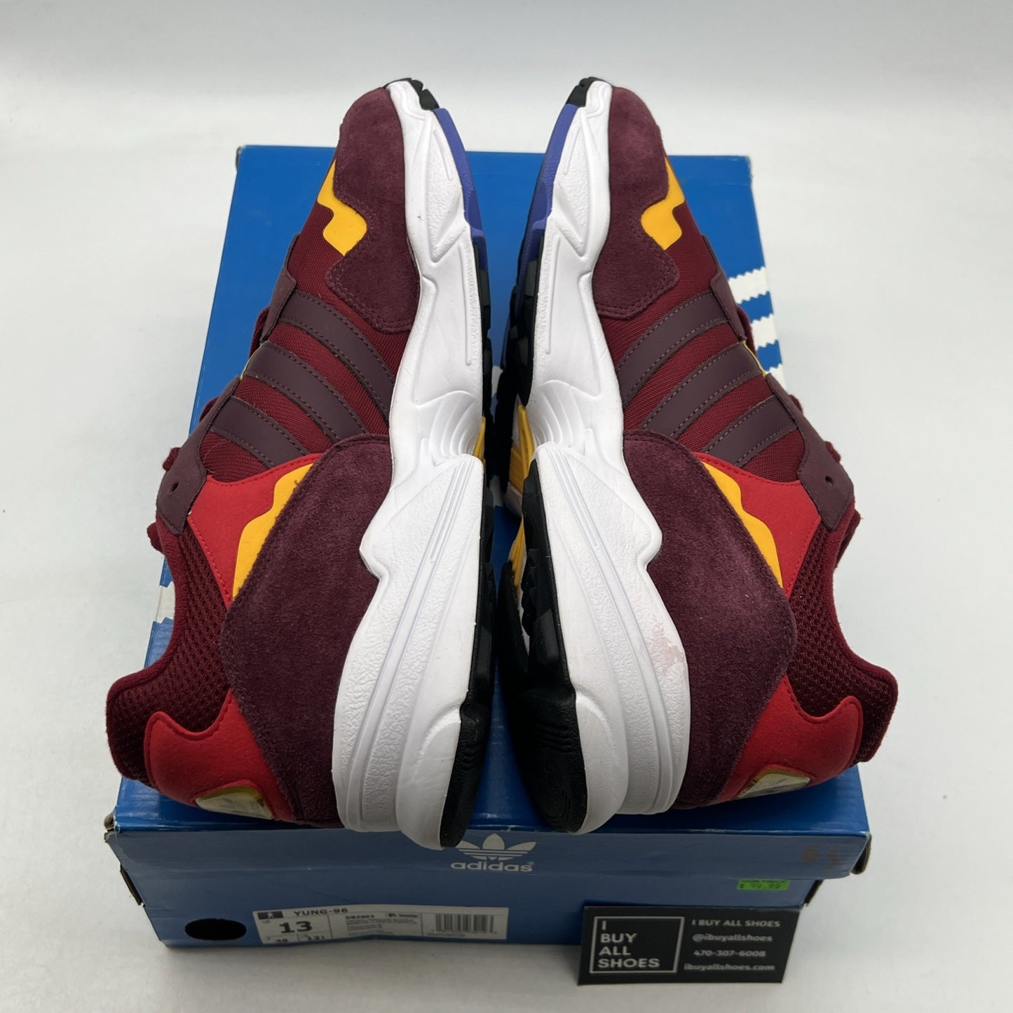 Size 13 - Adidas Yung-96 Collegiate Burgundy (DB2602)