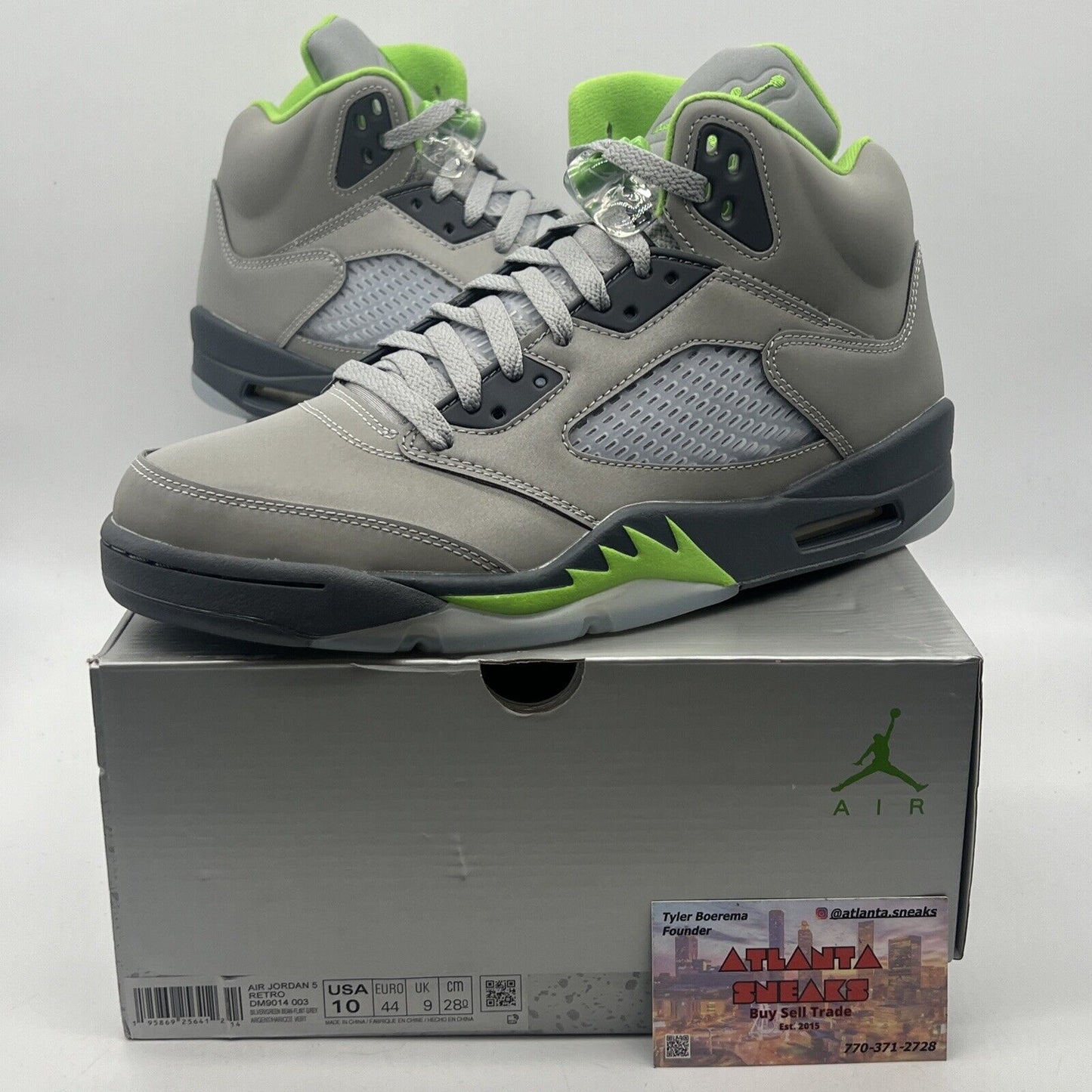 Size 10 - Jordan 5 Retro Green Bean Grey (DM9014-003)