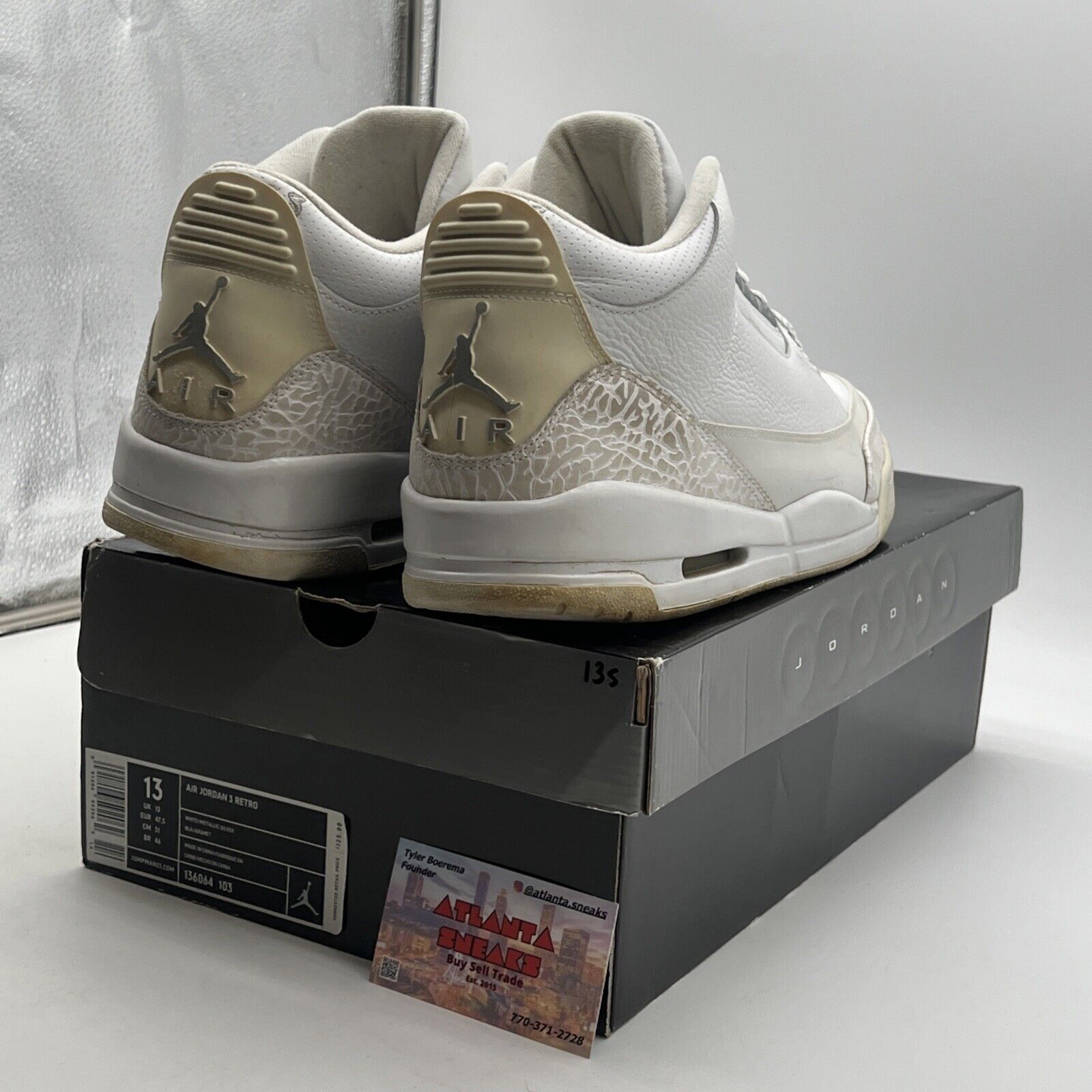Size 13 - Air Jordan 3 Retro Pure Money (136062-103)