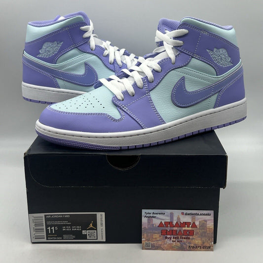 Size 11.5 - Jordan 1 Mid Purple Brand New Og All