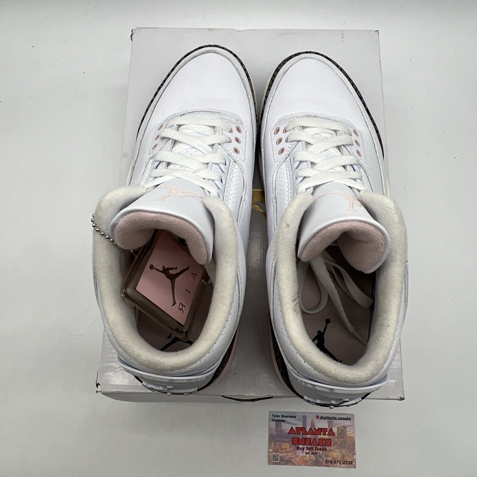 Size 10.5W - Air Jordan 3 Retro Neapolitan Pink Brown White Leather (CK9246-102)