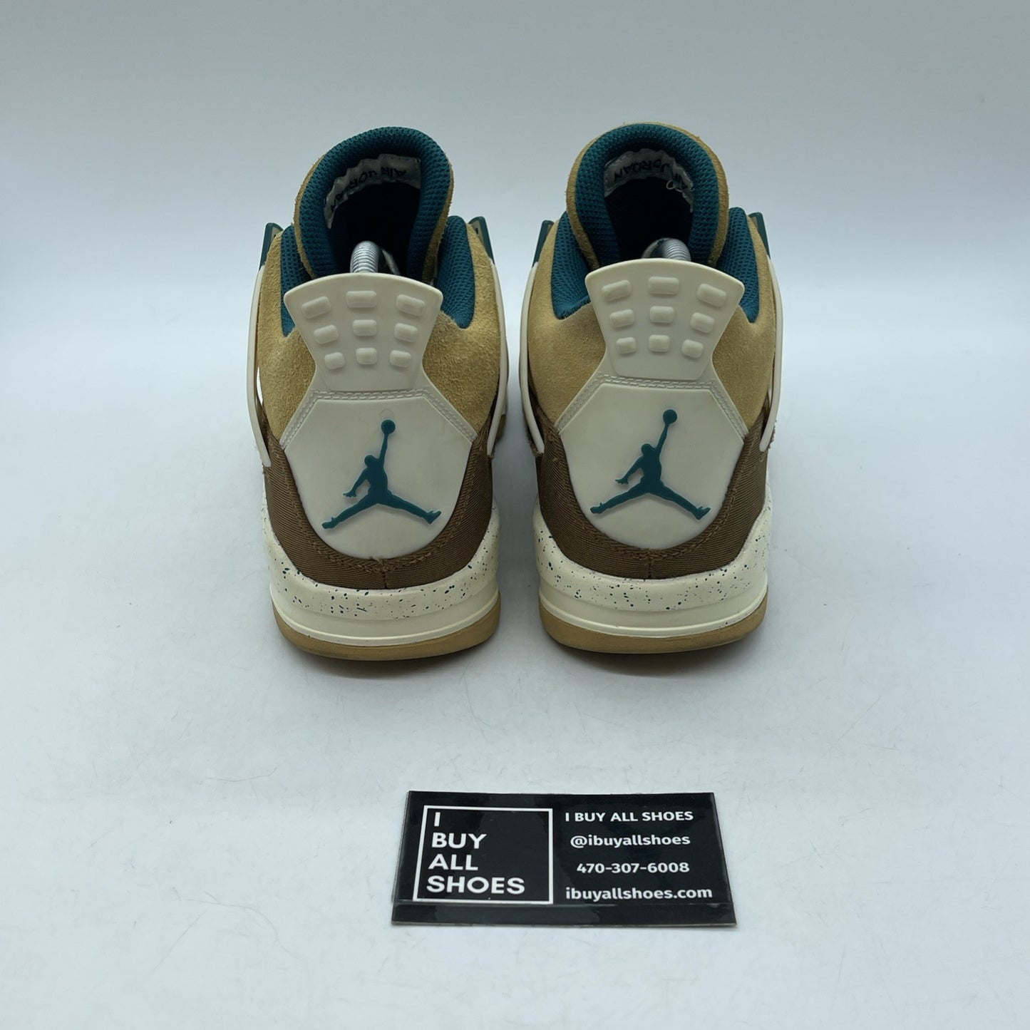 Size 7Y (GS) - Jordan 4 Retro Low Cacao Wow 2023 Brown Blue Suede (FB2214-200)
