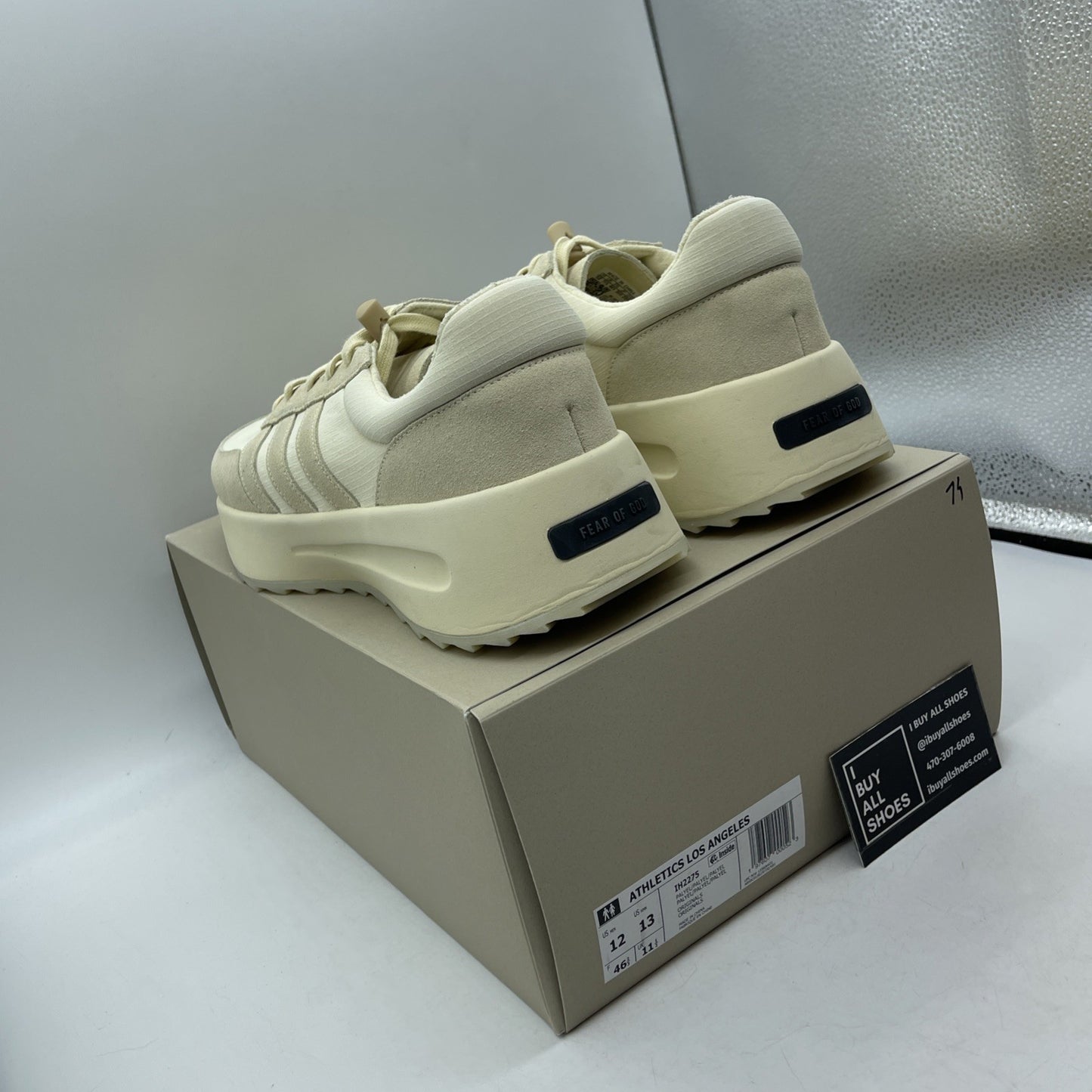Size 12 - adidas Fear of God Athletics x Los Angeles Runner Pale Yellow (IH2275)