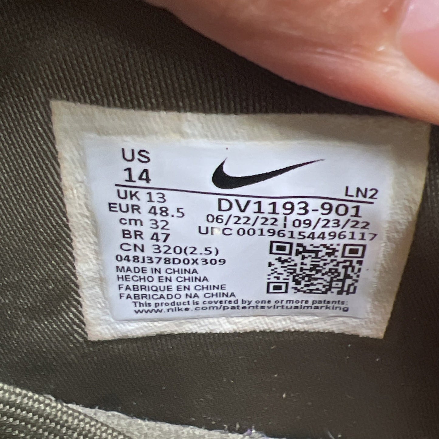 Size 14 - Nike LeBron 20 Olive Green (DV1193-901)