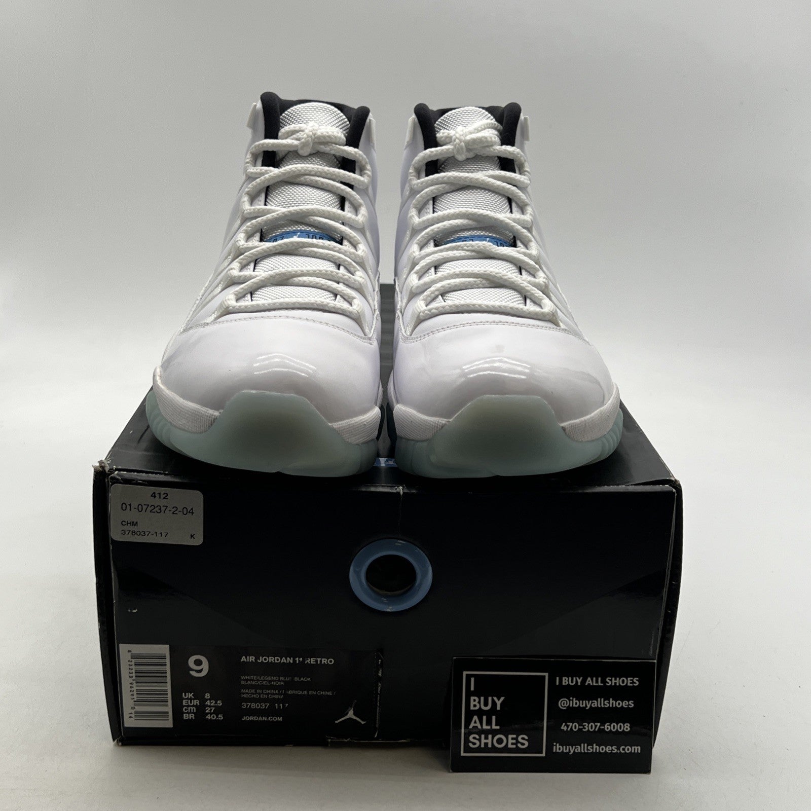 Size 9 - Air Jordan 11 Retro High Legend Blue (378037-117)