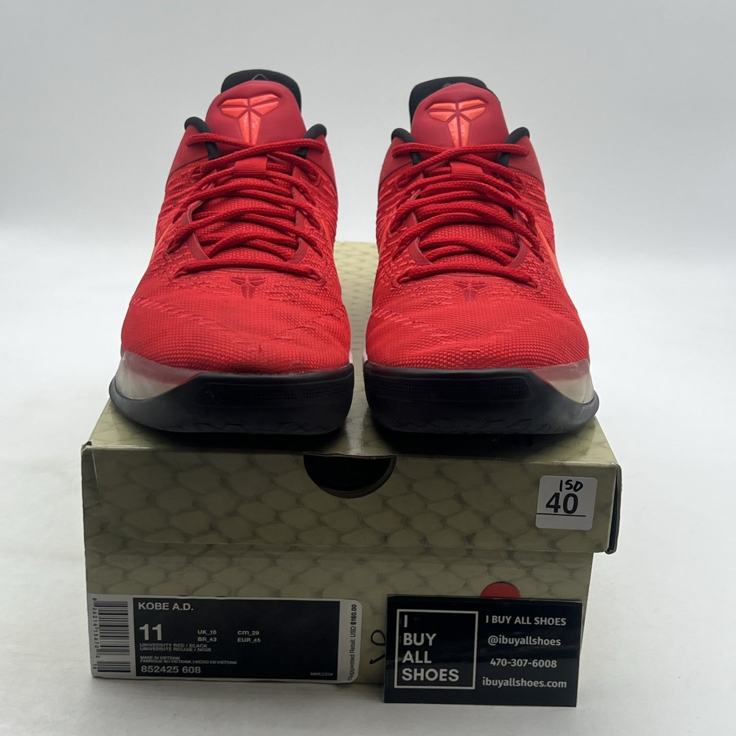 Size 11 - Nike Kobe A.D. University Red (852425-608)