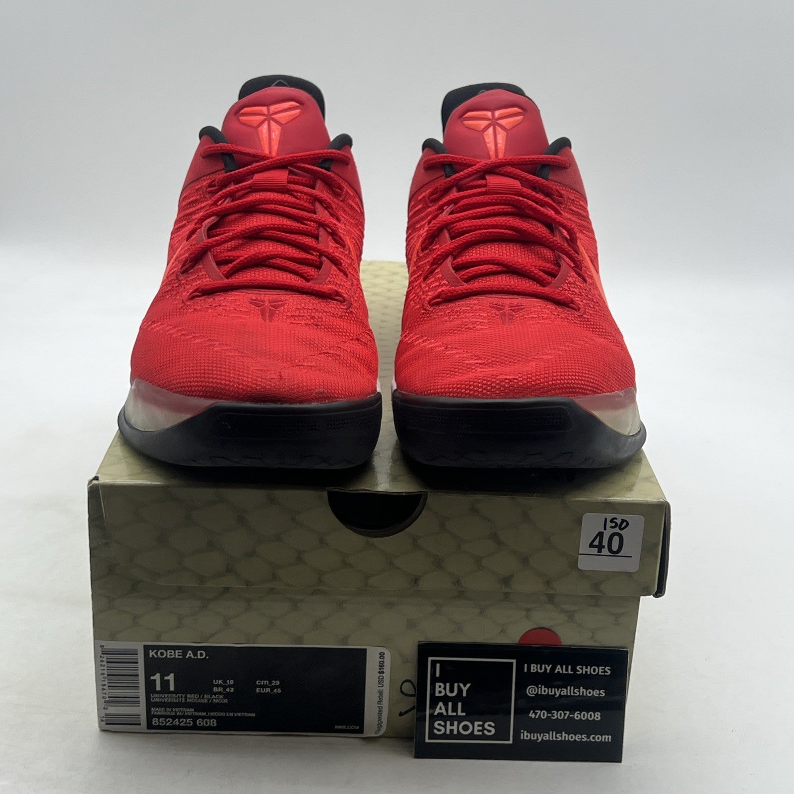 Size 11 - Nike Kobe A.D. University Red (852425-608)