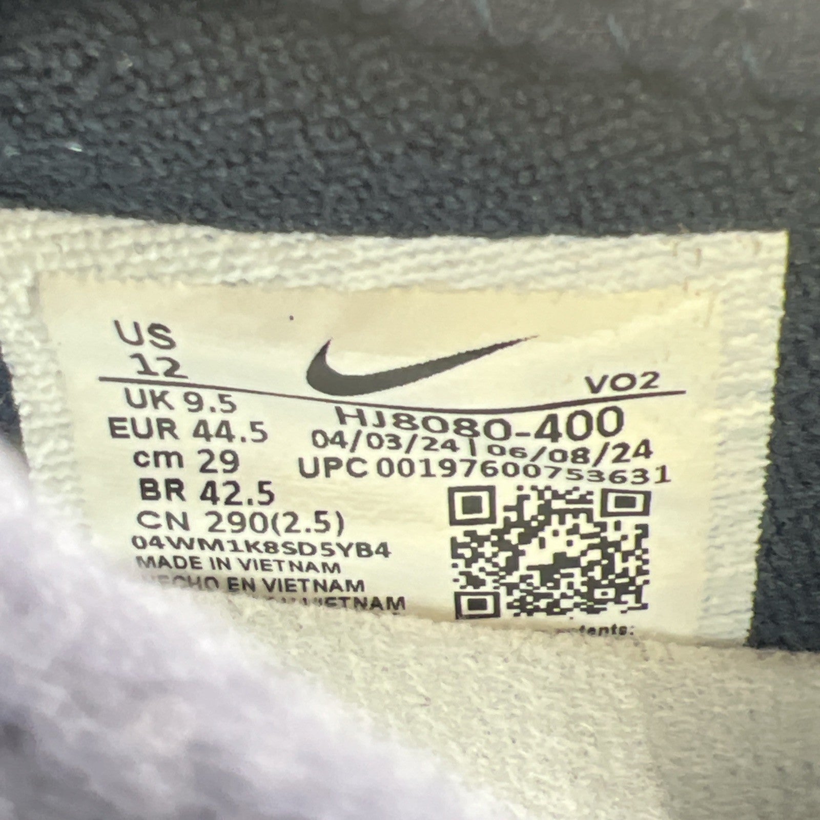 Size 12 - Nike Air Sunder Max Blue Ice W (HJ8080-400)