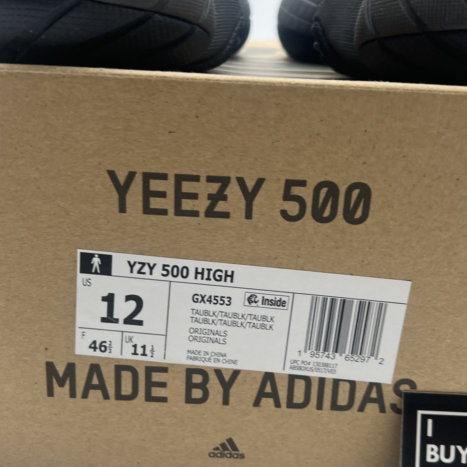 Size 12 - adidas Yeezy 500 High Taupe Black (GX4553)