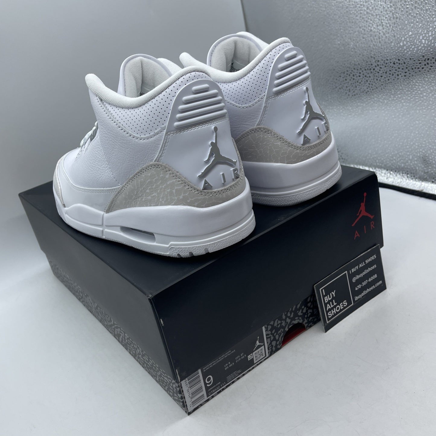 Size 9 - Air Jordan 3 Retro 2025 Pure Money (CT8532-111)