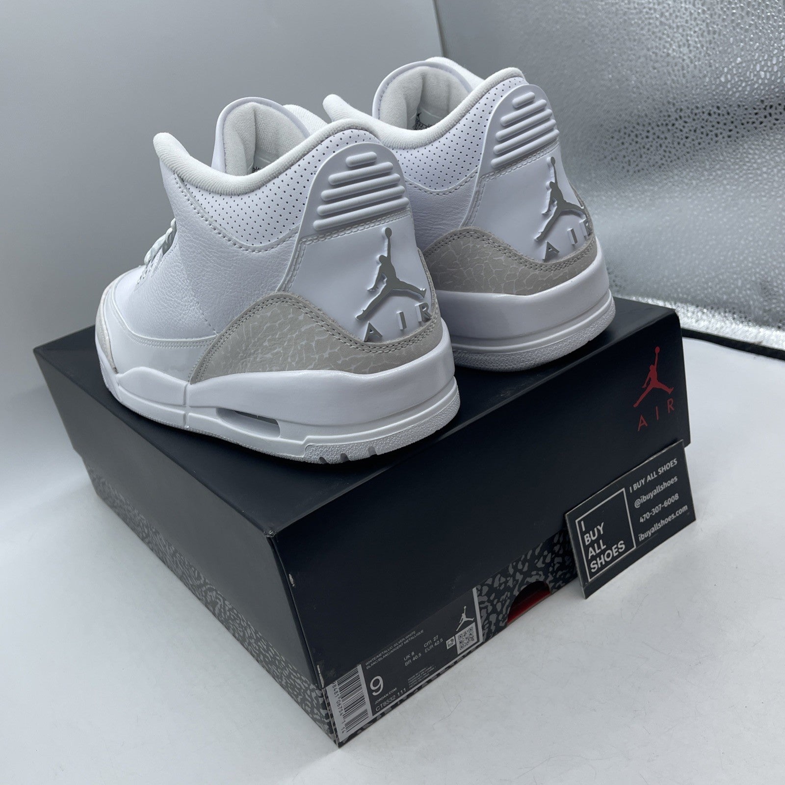 Size 9 - Air Jordan 3 Retro 2025 Pure Money (CT8532-111)