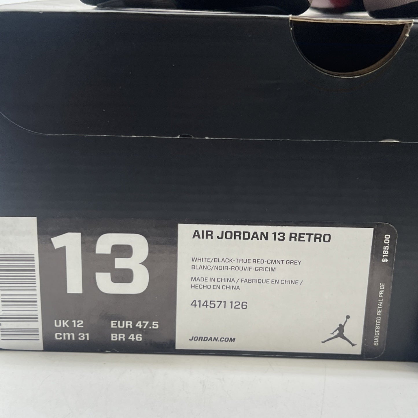 Size 13 - Air Jordan 13 Retro 2014 Grey Toe (414571-126)