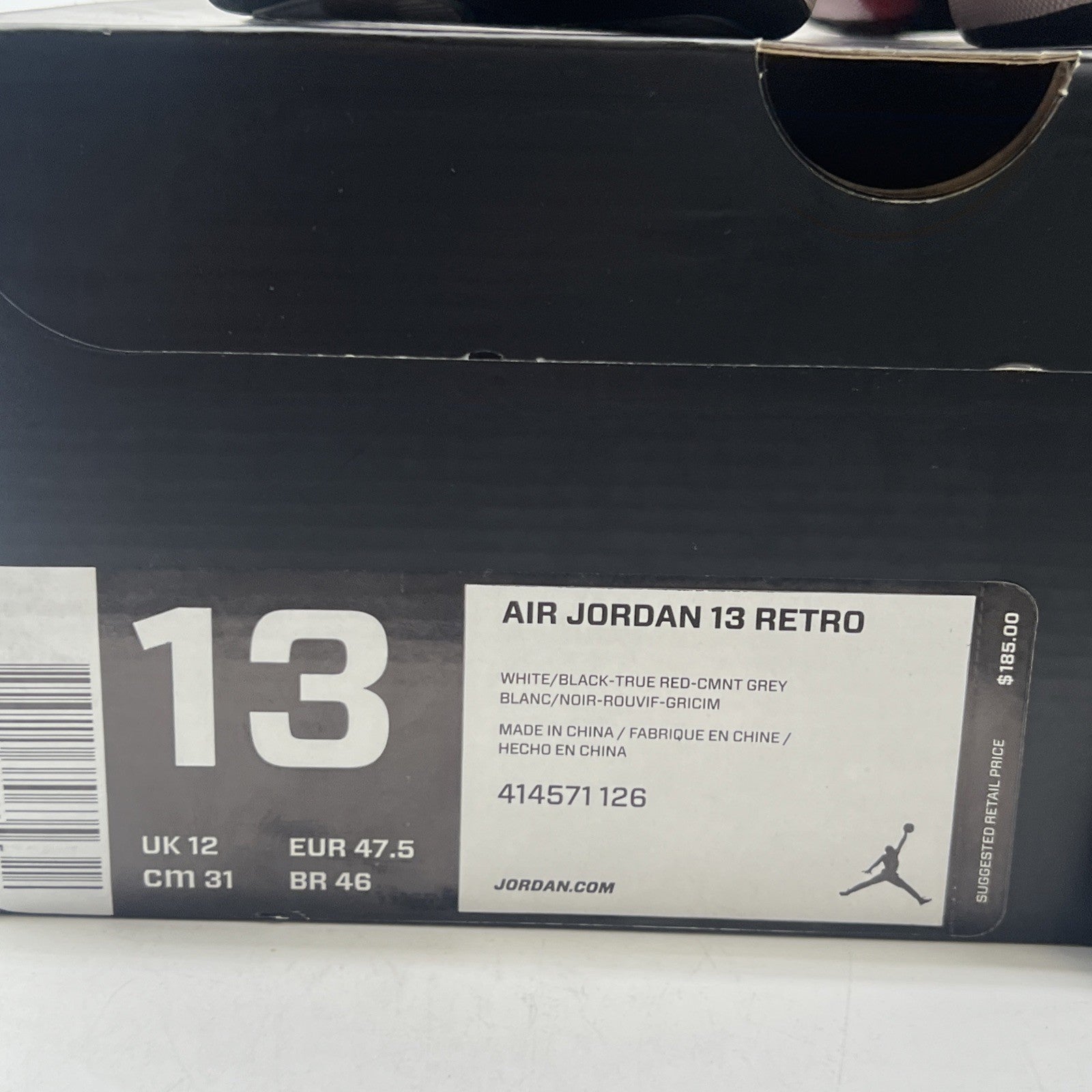 Size 13 - Air Jordan 13 Retro 2014 Grey Toe (414571-126)