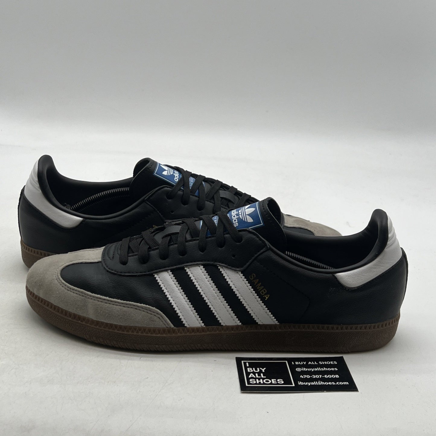 Size 14 - adidas Samba Vegan Low Black Gum (H01878)