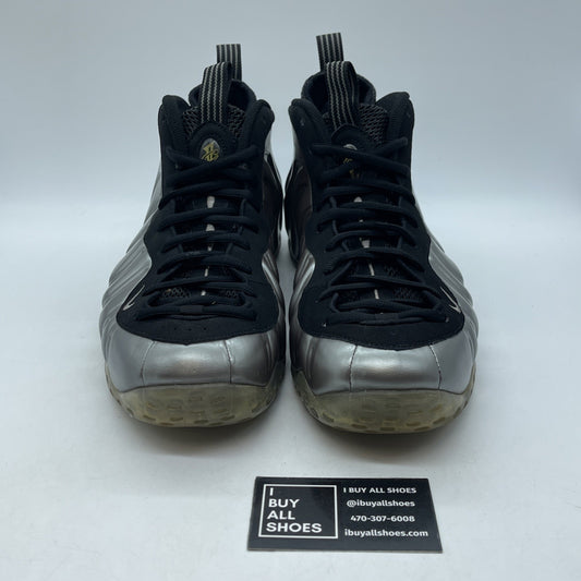 Size 13 - Nike Air Foamposite One Pewter Silver Black Suede Leather (314996-004)