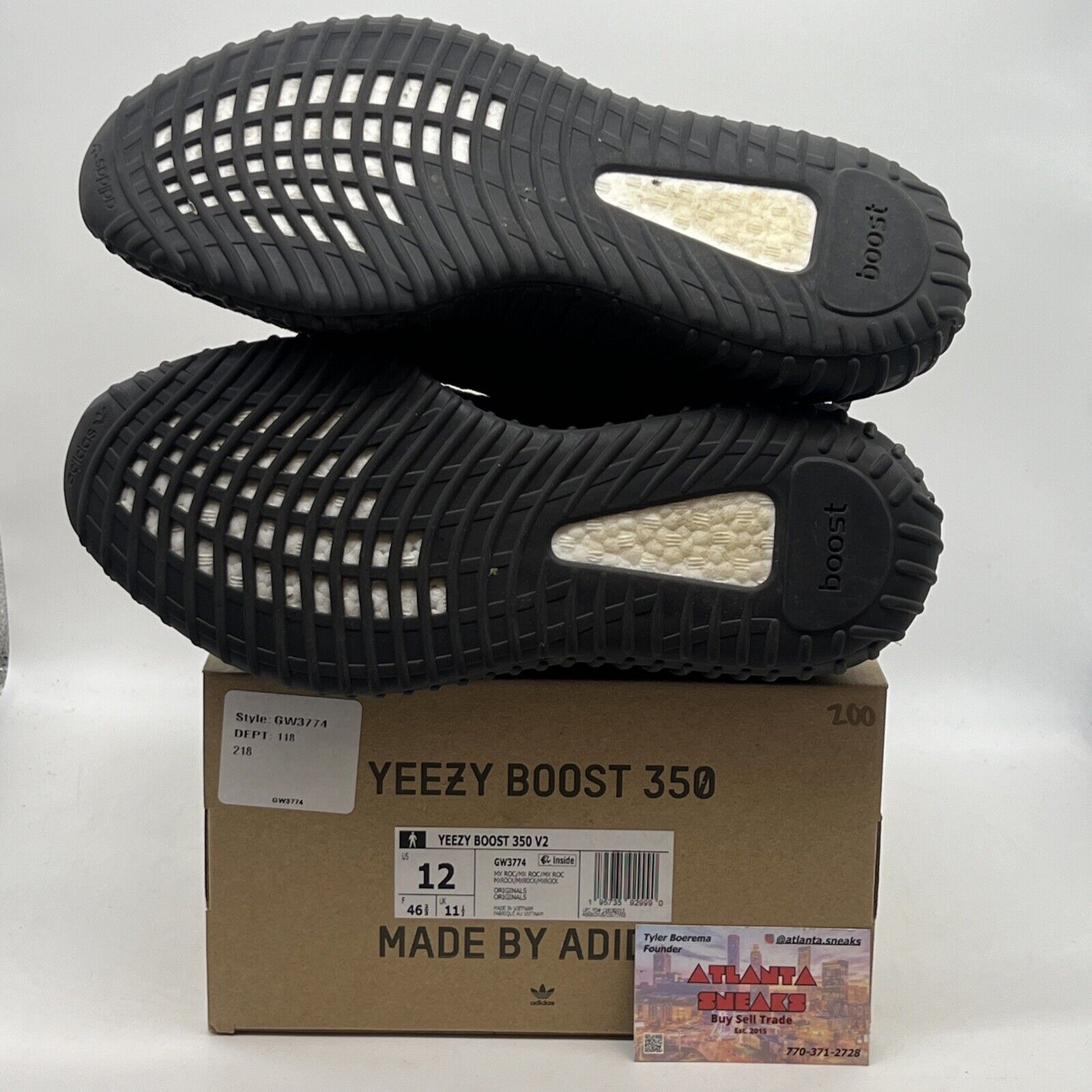 Size 12 - adidas Yeezy Boost 350 V2 Low MX Rock Black Brown (GW3774)