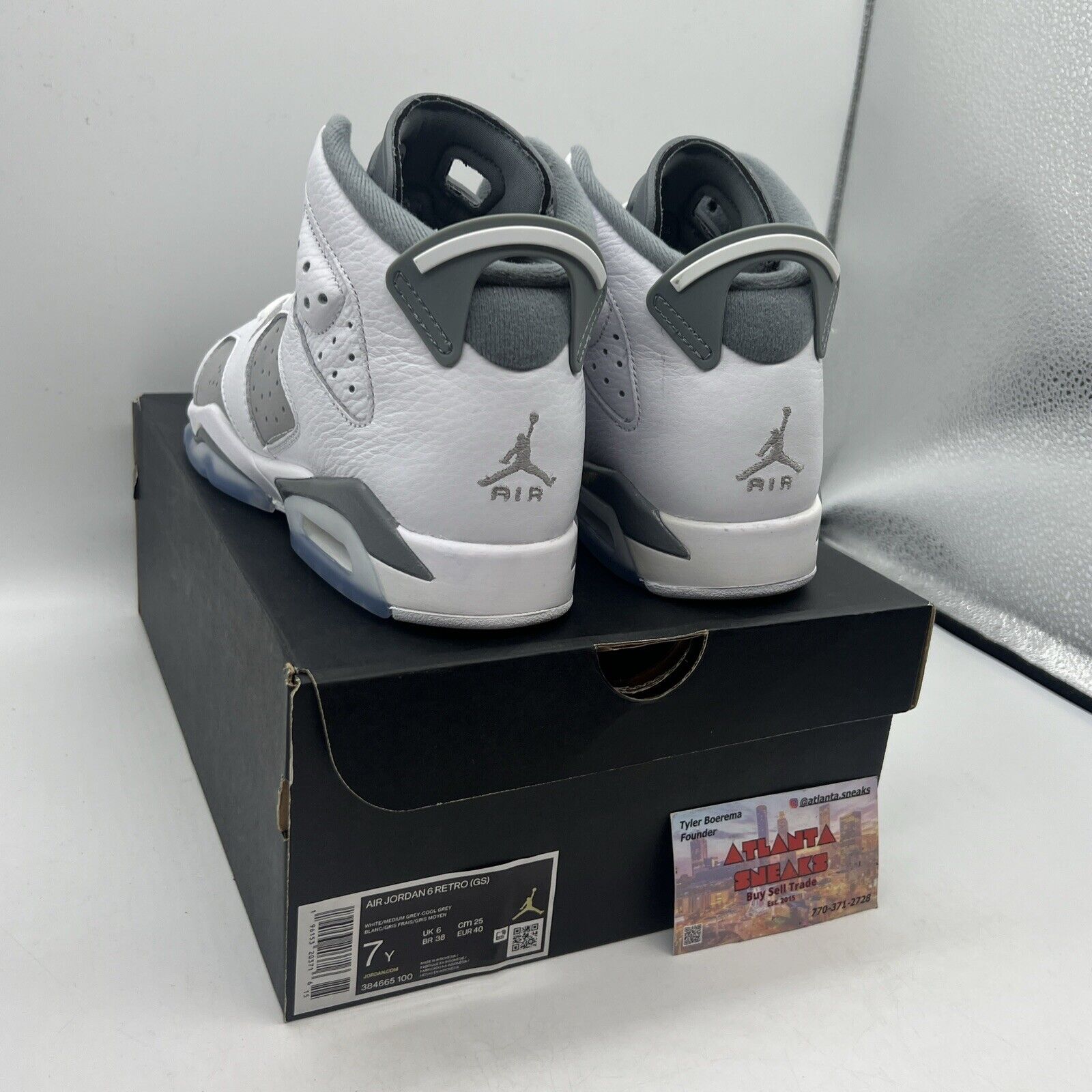 Size 7 - Jordan 6 Retro Low Cool Grey Brand New Og All