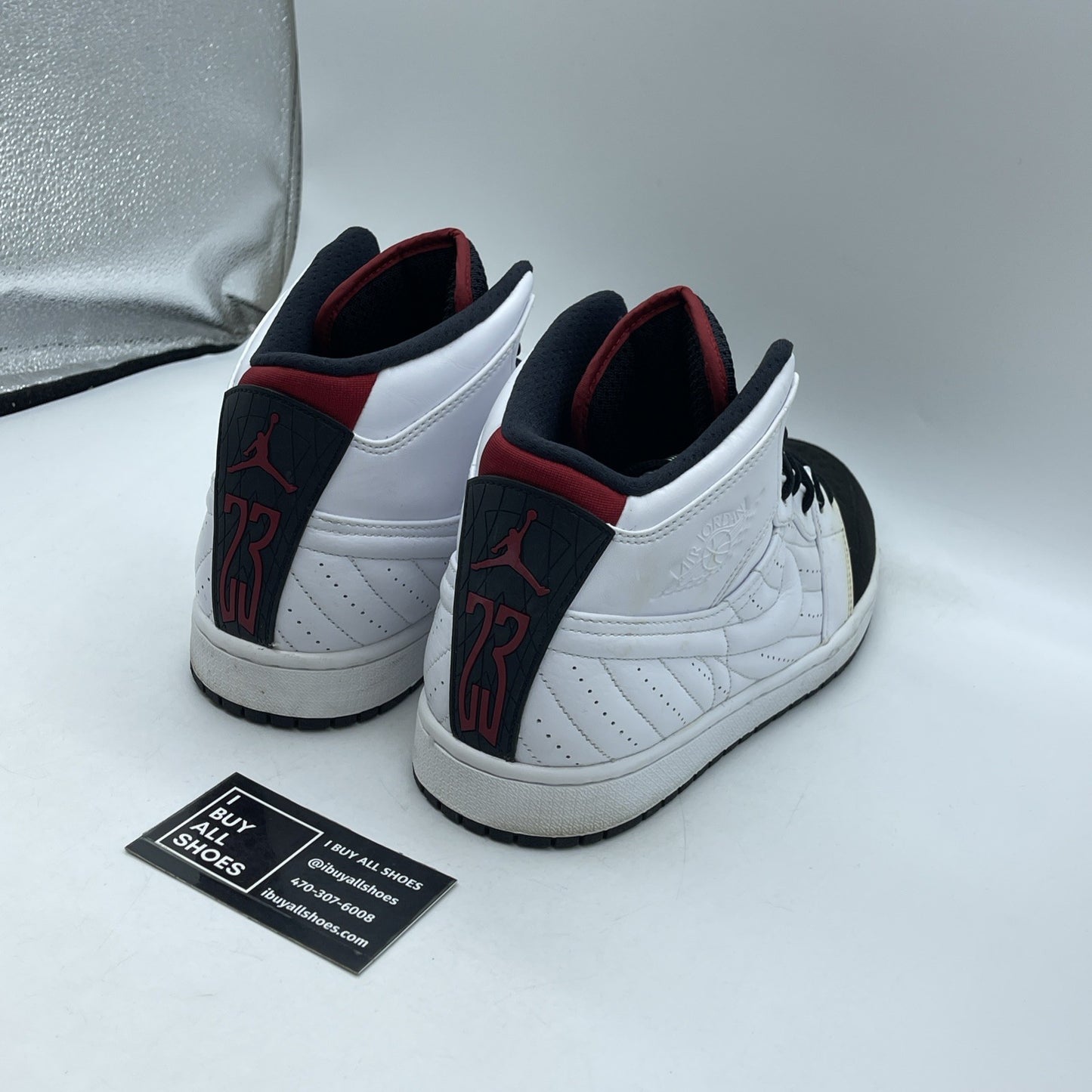 Size 11.5 - Air Jordan 1 Retro '99 White Black Suede Leather (654140-101)