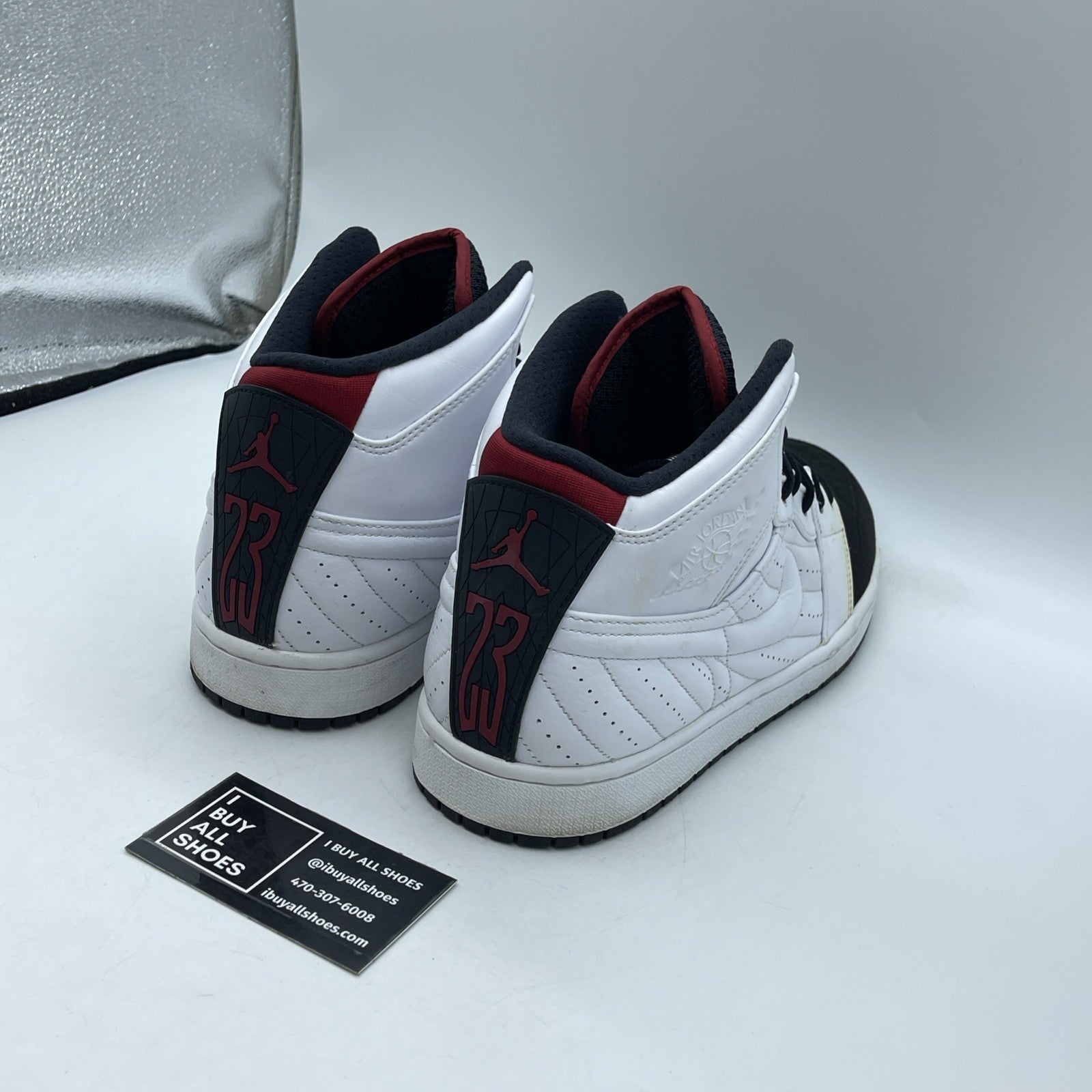 Size 11.5 - Air Jordan 1 Retro '99 White Black Suede Leather (654140-101)