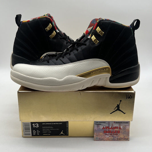 Size 13 - Air Jordan 12 Retro 2019 Chinese New Year Black White (CI2977-006)