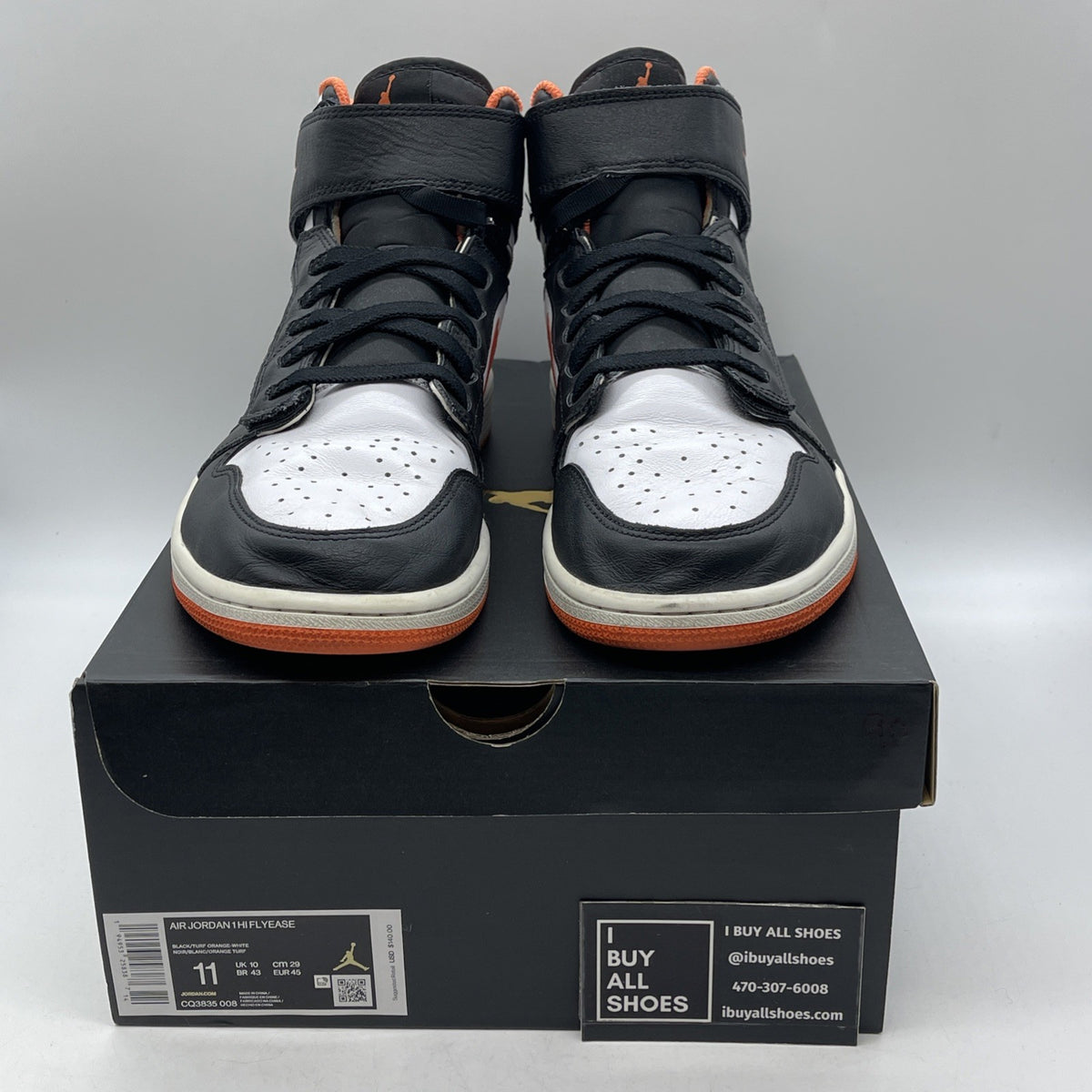 Size 11 - Air Jordan 1 FlyEase High Turf Orange (CQ3835-008)