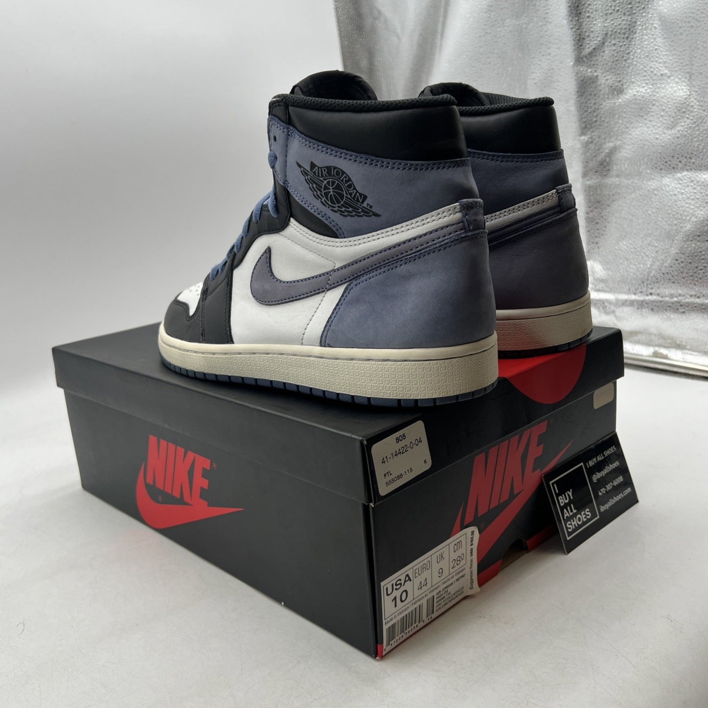 Size 10 - Air Jordan 1 OG High Best Hand in the Game Blue Moon (555088-115)