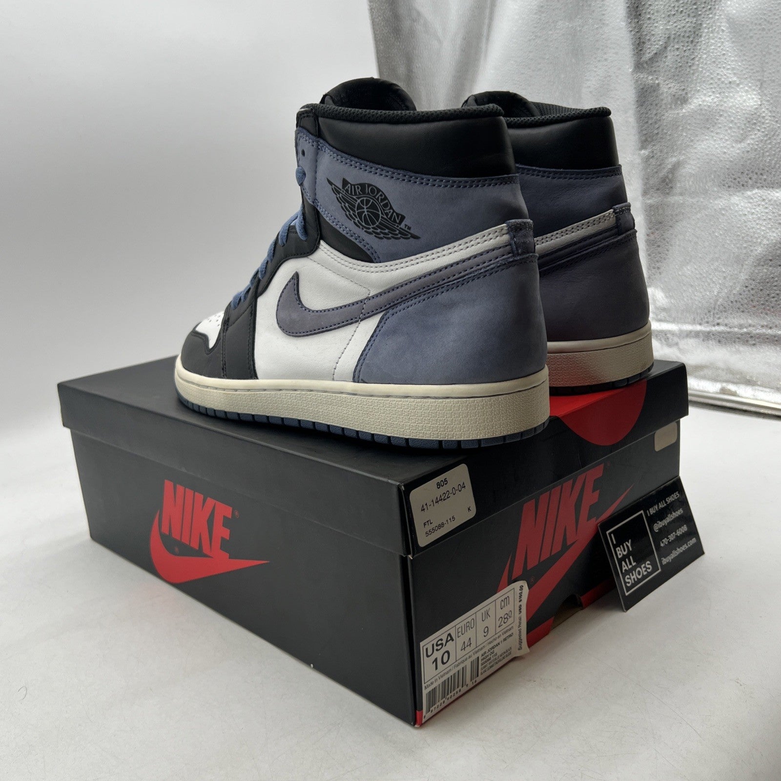 Size 10 - Air Jordan 1 OG High Best Hand in the Game Blue Moon (555088-115)