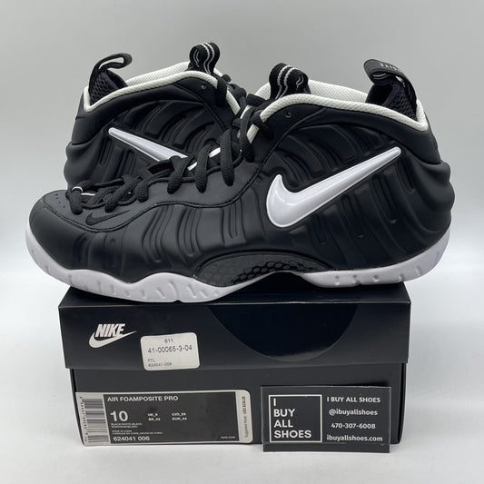 Size 10 - Nike Air Foamposite Pro 2016 Dr. Doom Black White (624041-006)