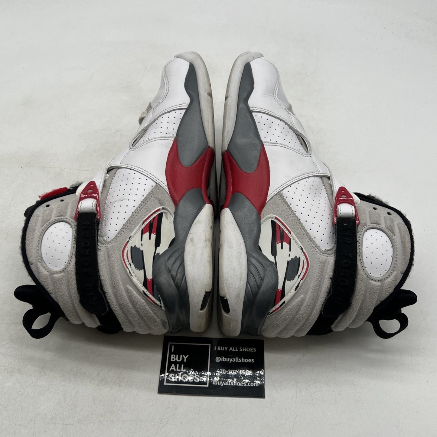 Size 9 - Air Jordan 8 Retro White 2013 (305381-103)