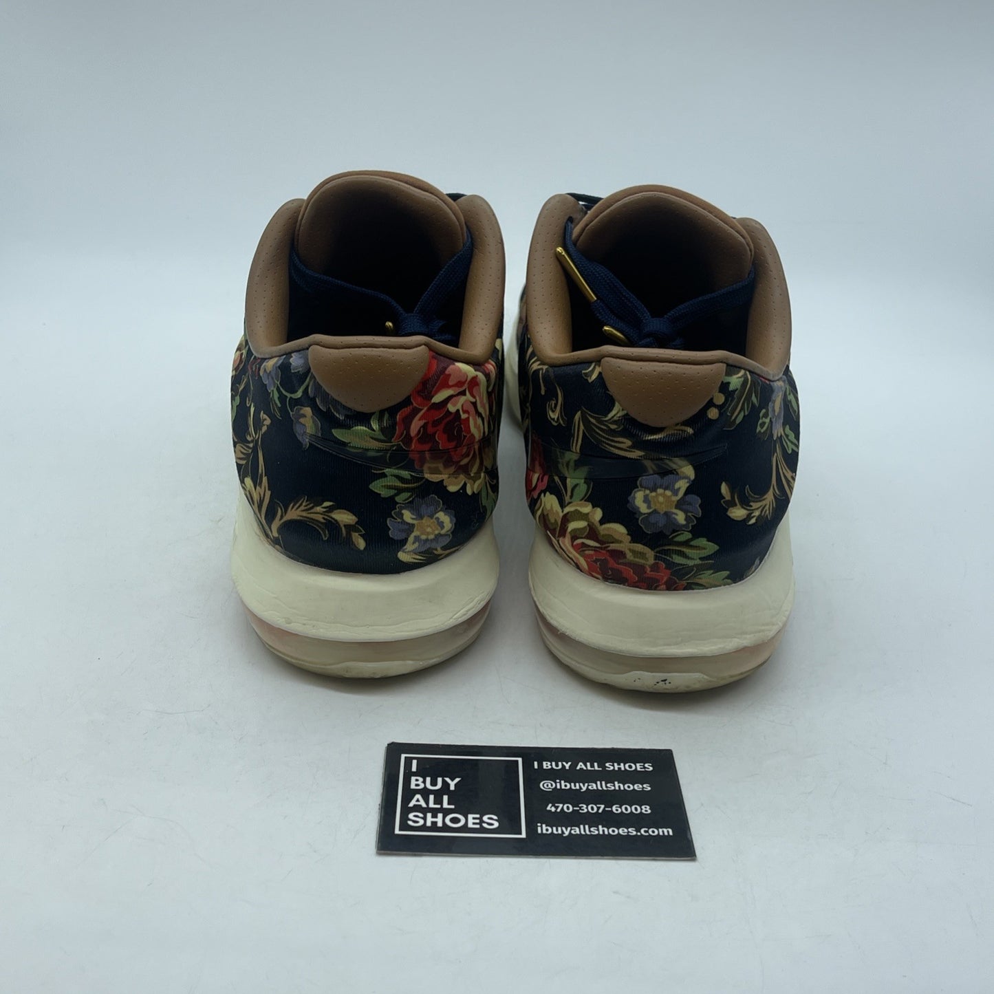Size 11 - Nike KD 7 EXT QS Floral Brown Suede Leather (726438-400)