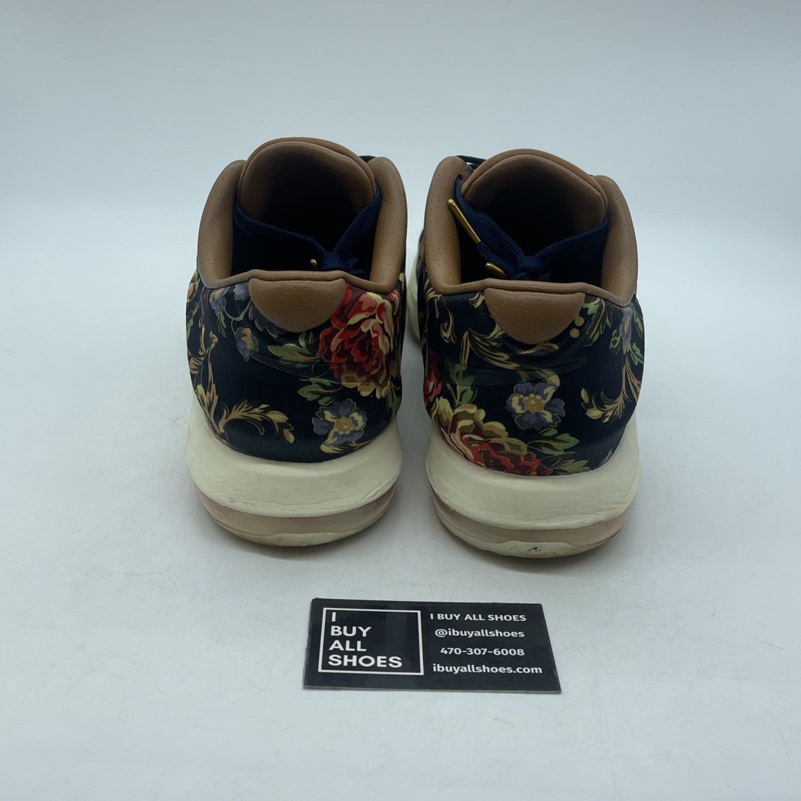 Size 11 - Nike KD 7 EXT QS Floral Brown Suede Leather (726438-400)