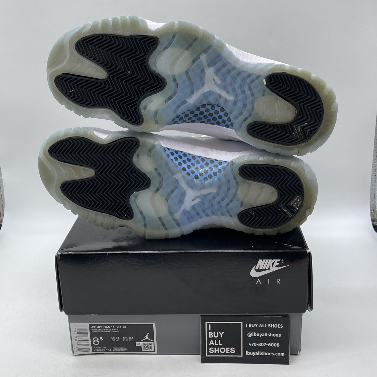Size 8.5 - Air Jordan 11 Retro 2024 Legend Blue White Black Leather (CT8012-104)