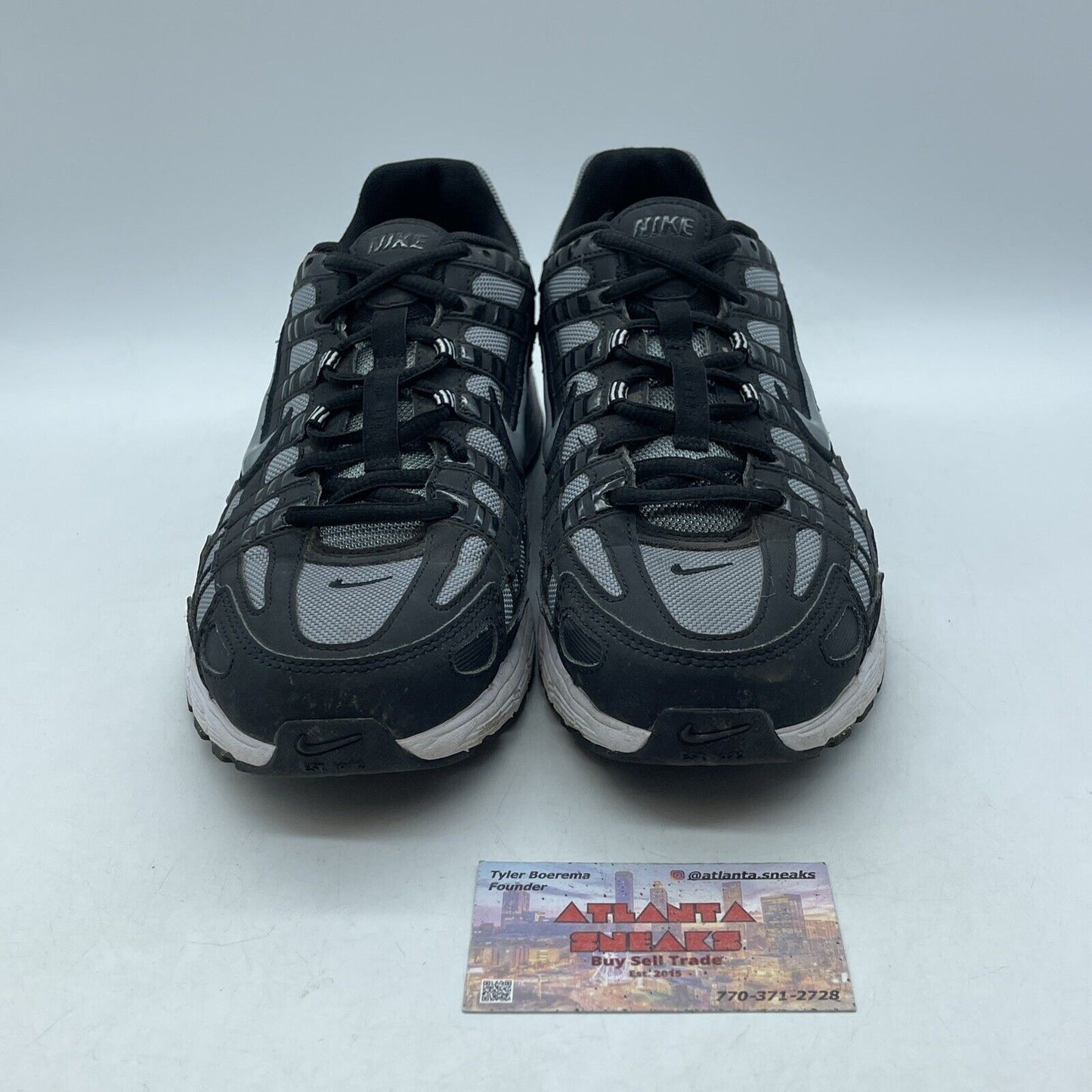 Size 8 - Nike P-6000 Cool Grey Black White Suede Leather (CD6404-003)