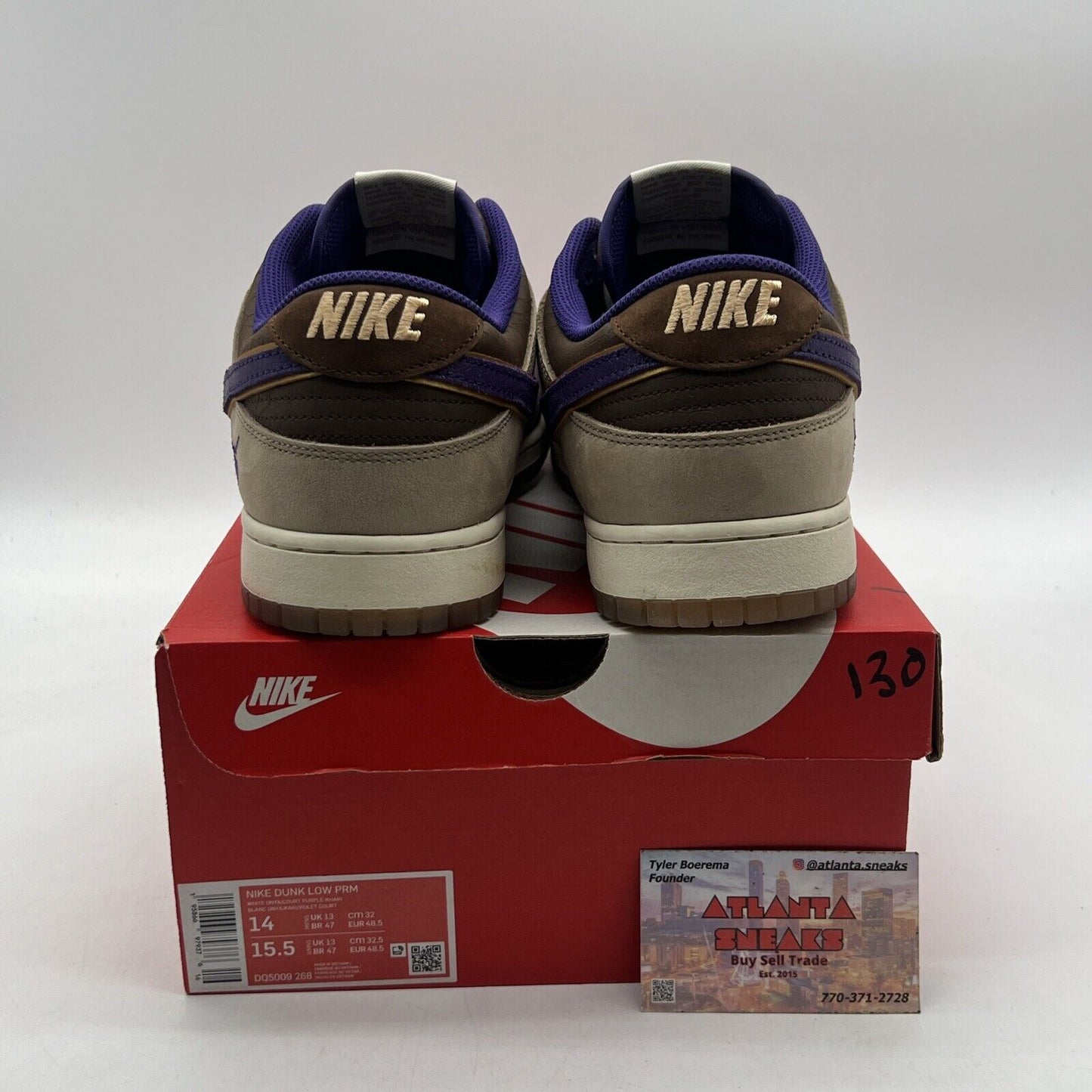 Size 14 - Nike Dunk Low Premium Setsubun Brown Tan Leather Suede (DD5009-268)