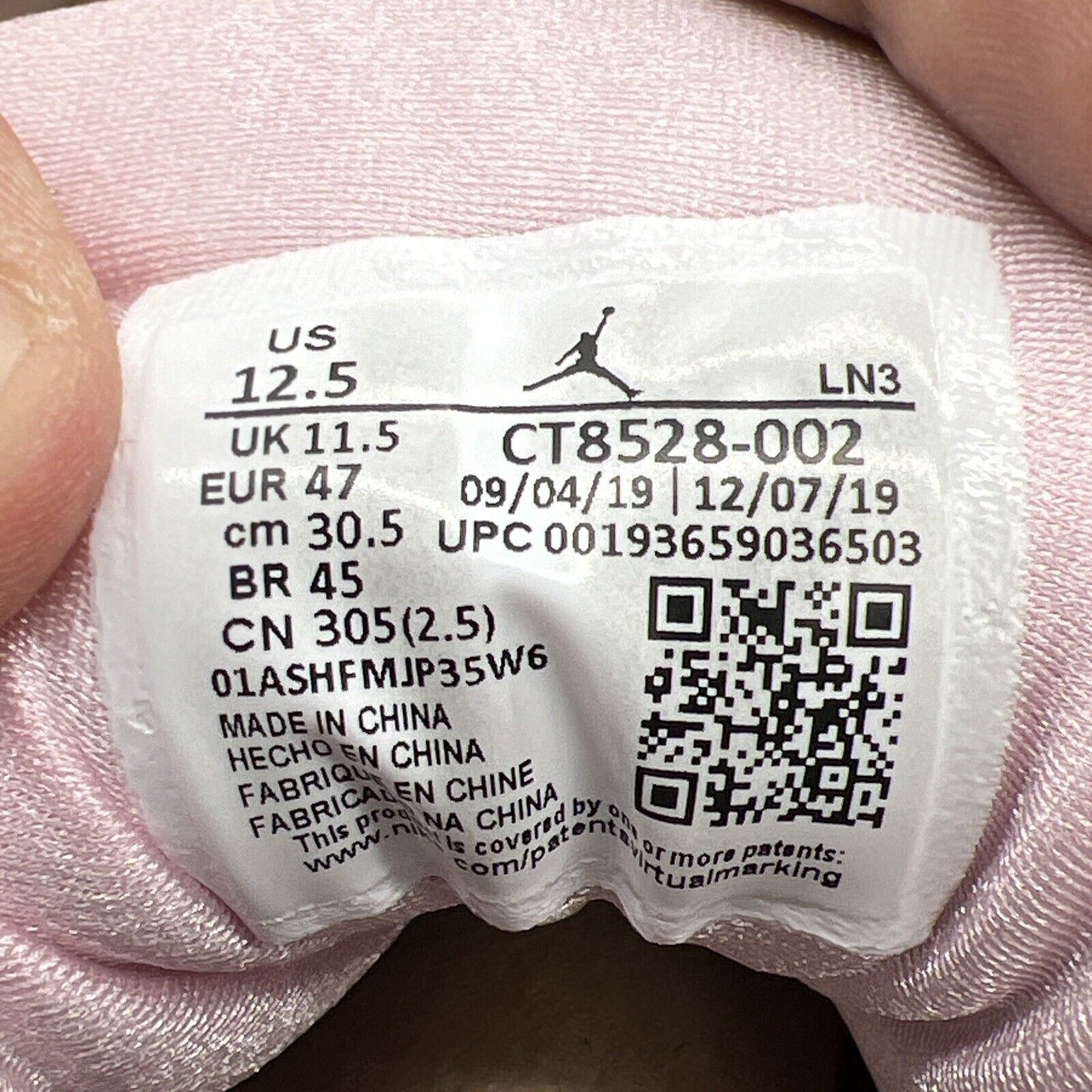Size 12.5 - Air Jordan 7 Retro SE Hare 2.0 Grey Pink White (CT8527-002)