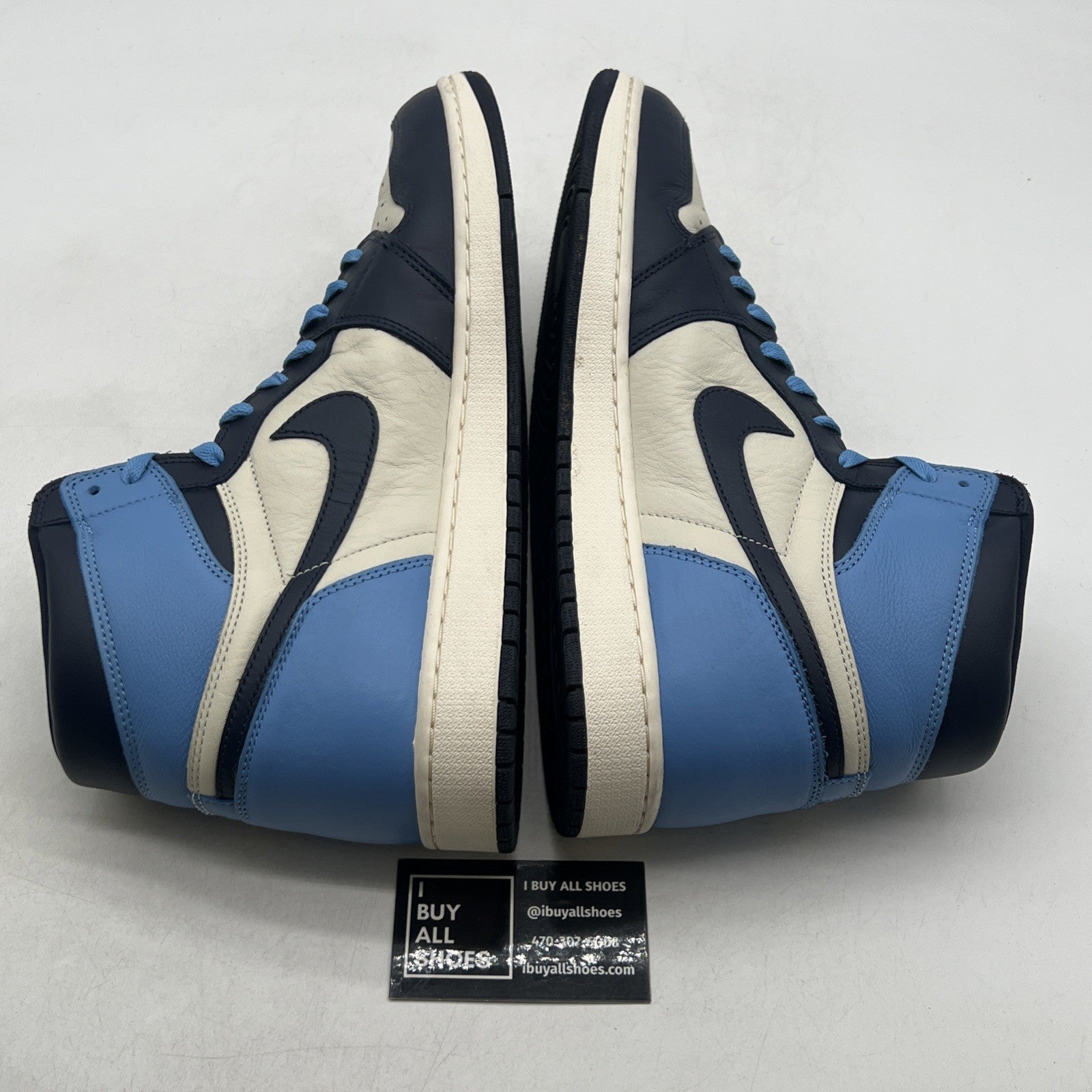 Size 14 - Air Jordan 1 Retro OG High Obsidian UNC 2019 (555088-140)