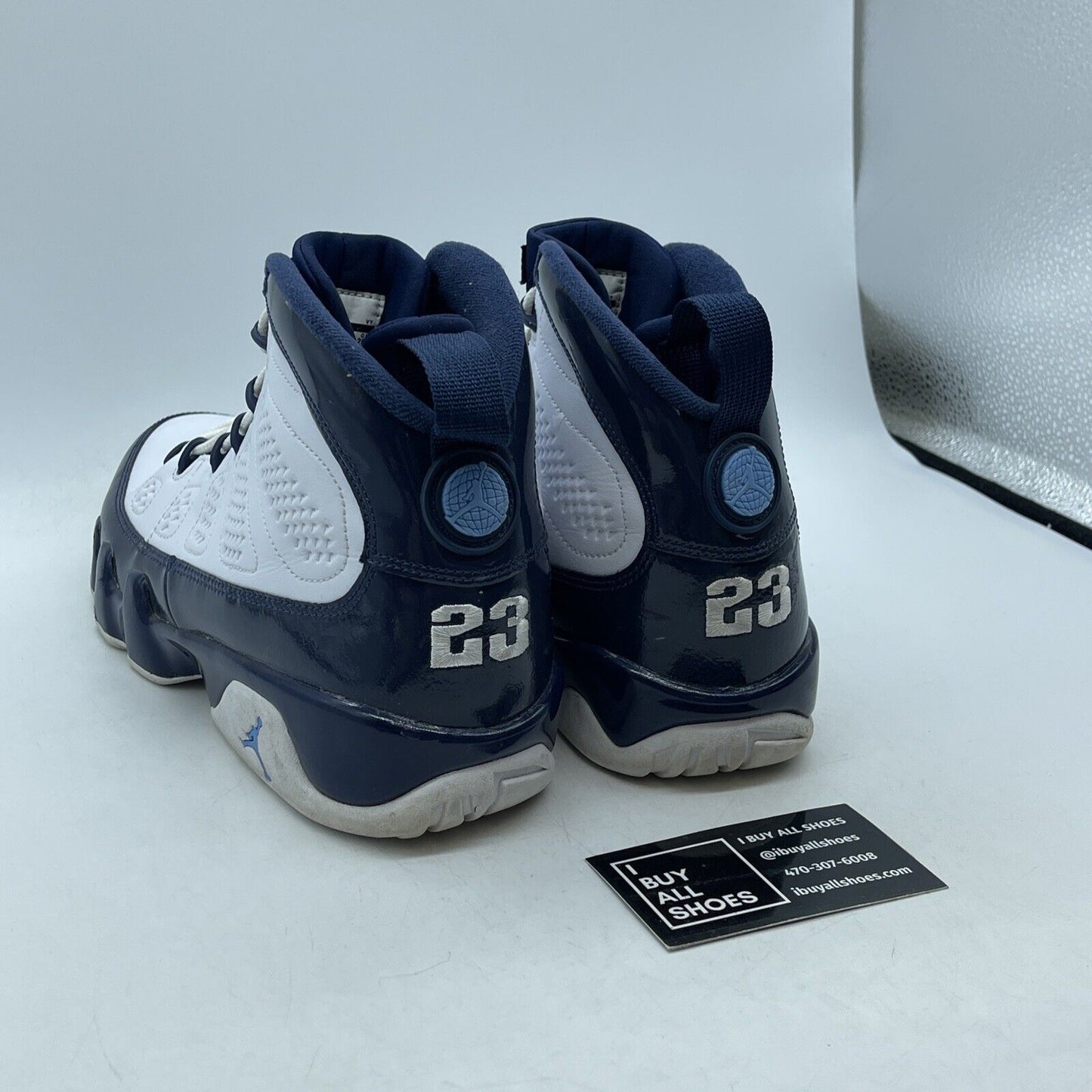 Size 8.5 - Air Jordan 9 Retro UNC Blue White Leather Suede (302370-145)