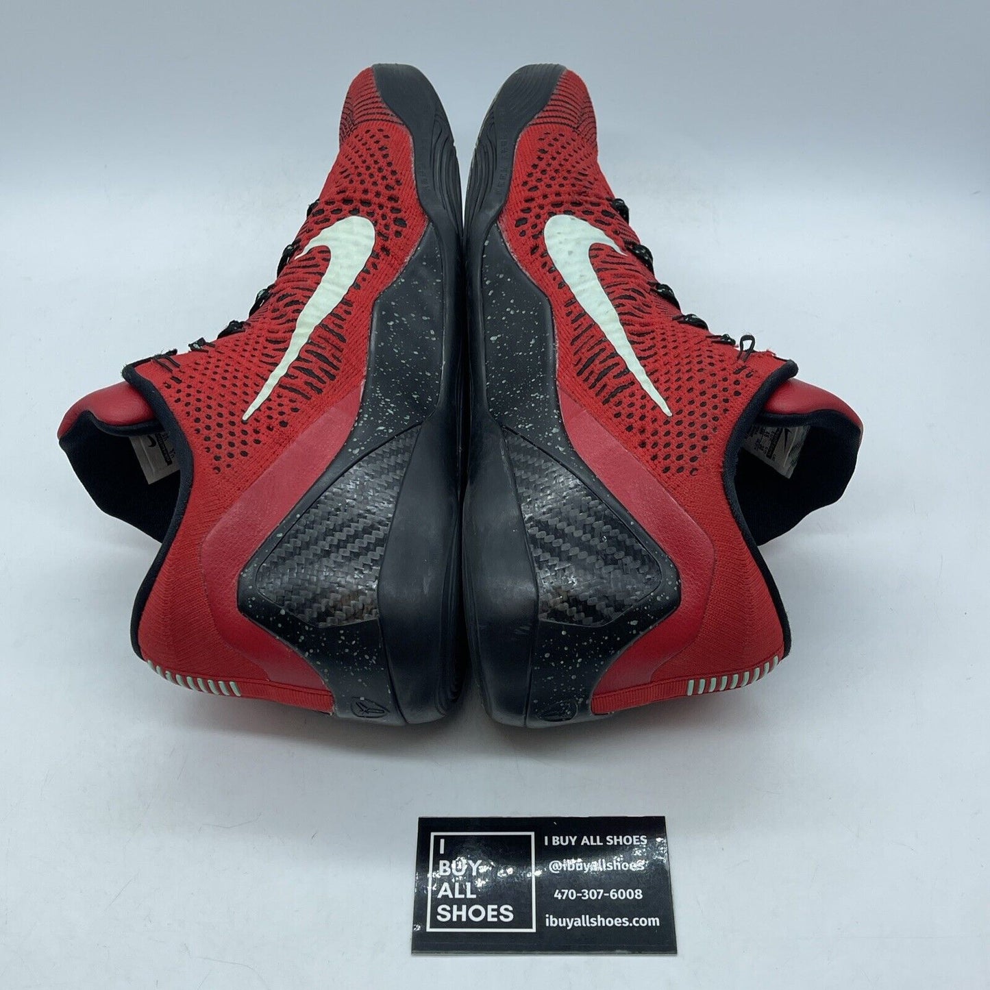 Size 12 - Nike Kobe 9 Elite Low University Red Black Suede (639045-600)