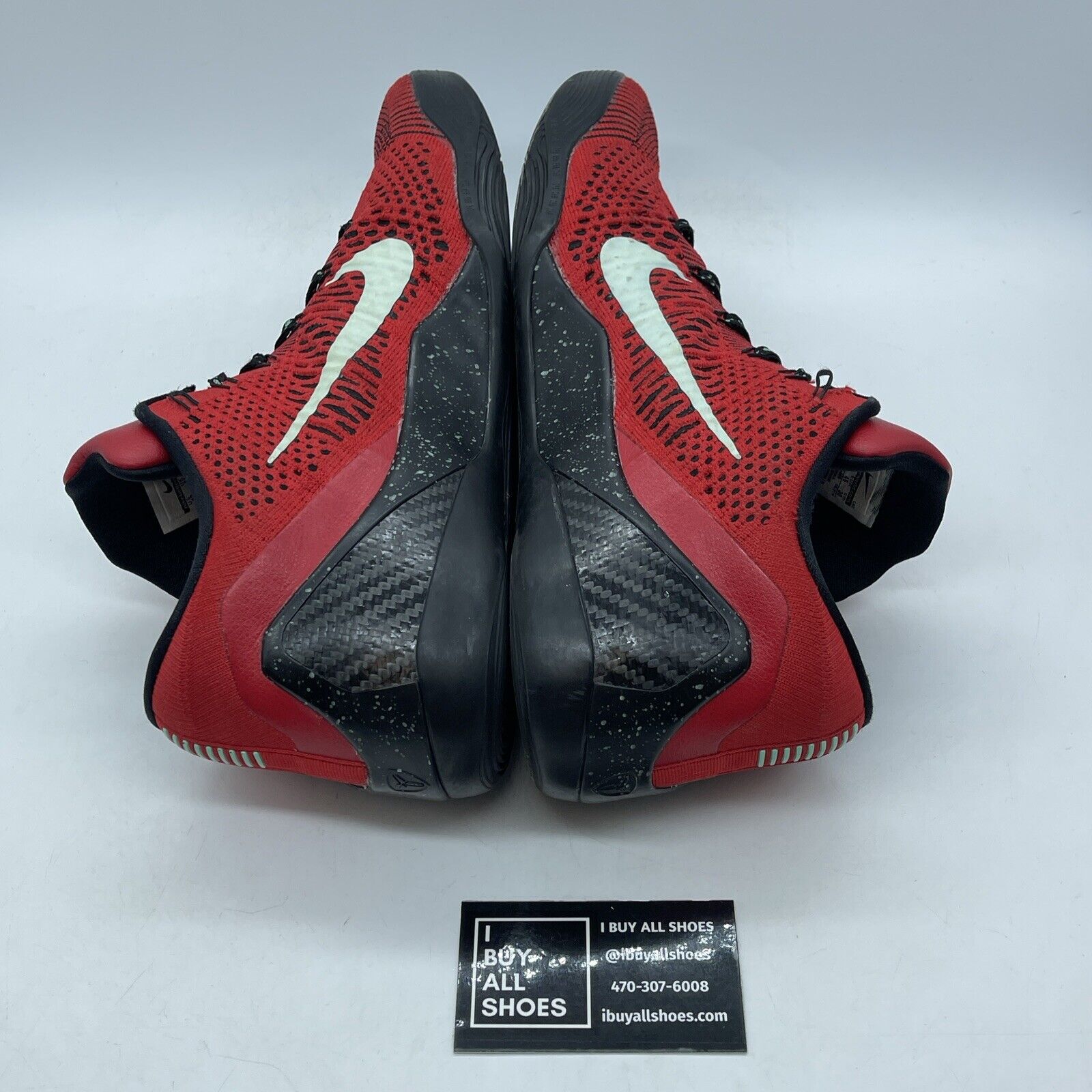 Size 12 - Nike Kobe 9 Elite Low University Red Black Suede (639045-600)